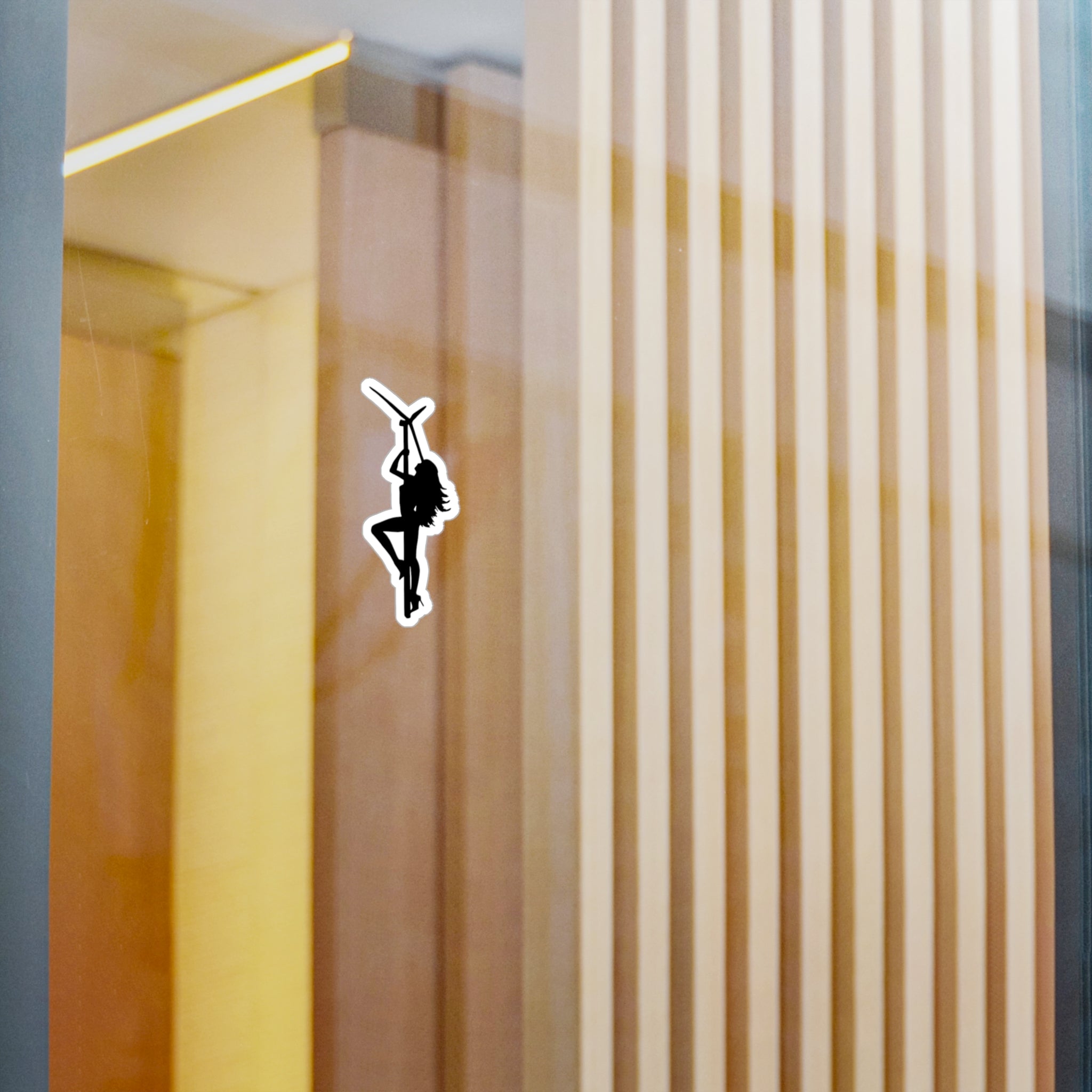 Pole Dancer Silhouette Kiss-Cut Vinyl Sticker — Minimal Pole Fitness Decal
