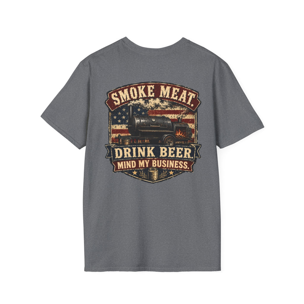Trade Raised Logo T-Shirt — Vintage Farmer Sunrise Graphic Tee