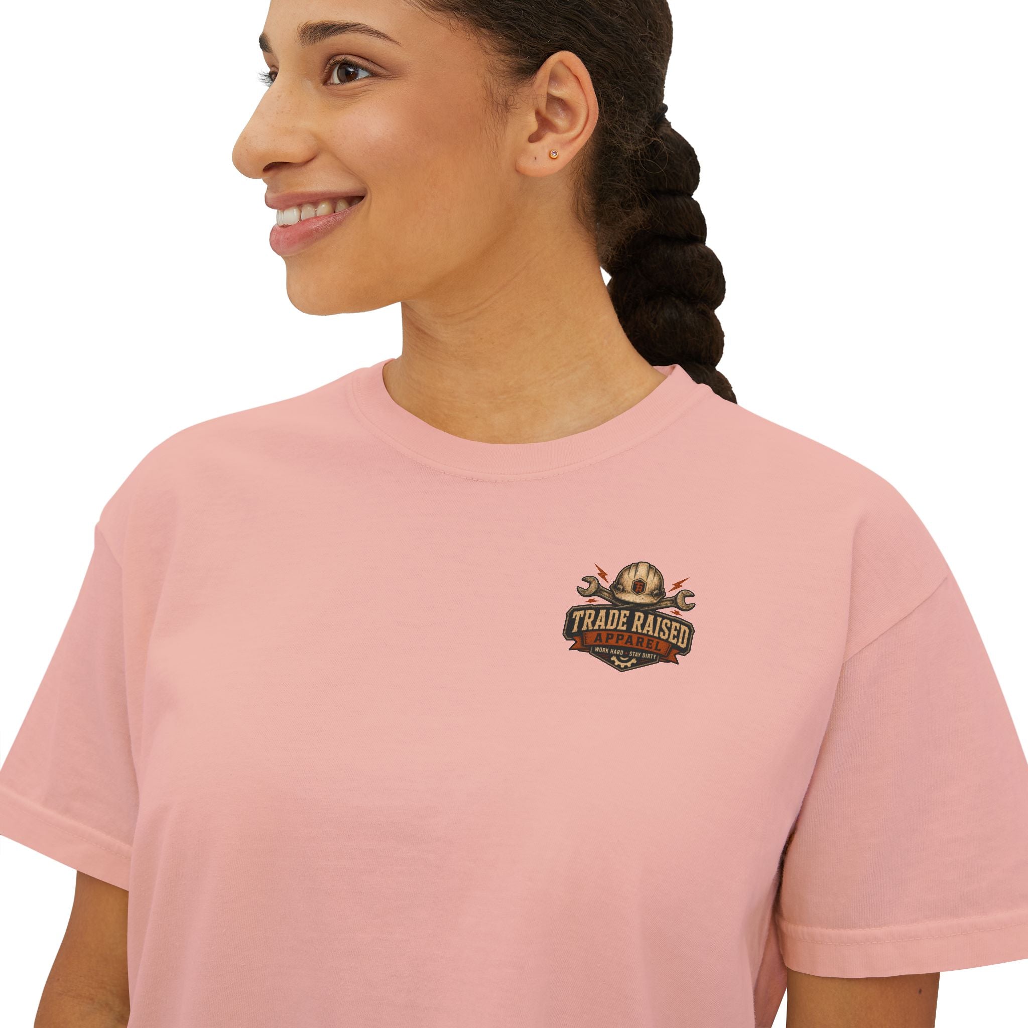 Somebody's Spoiled Blue Collar Wife Boxy Tee