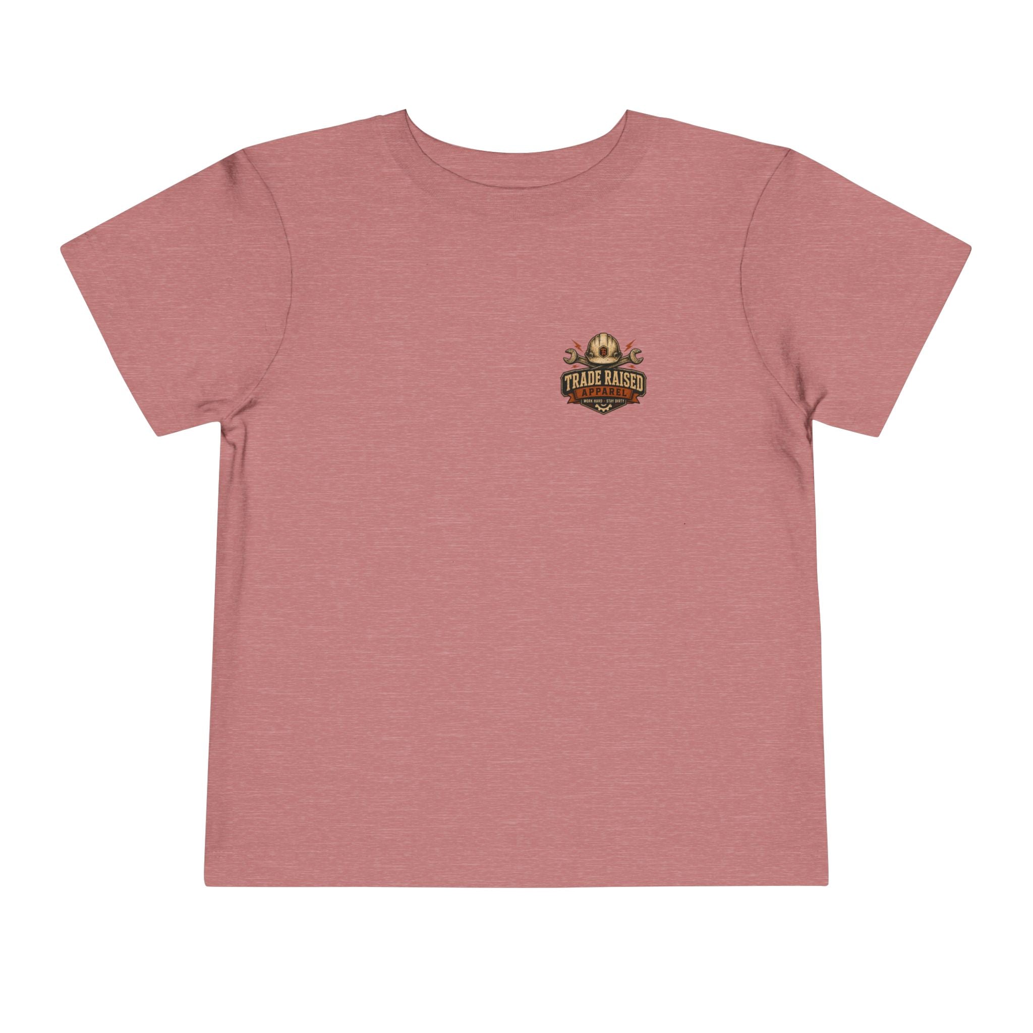 Toddler Tee — "Small Boots Big Jobs" Construction Graphic Shirt
