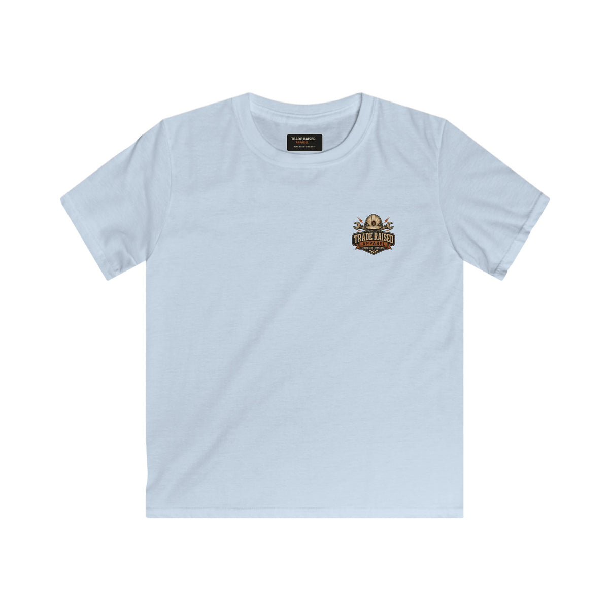 Kids Tee — Tropical Fishing Sunset Graphic (Back) with Small Front Logo