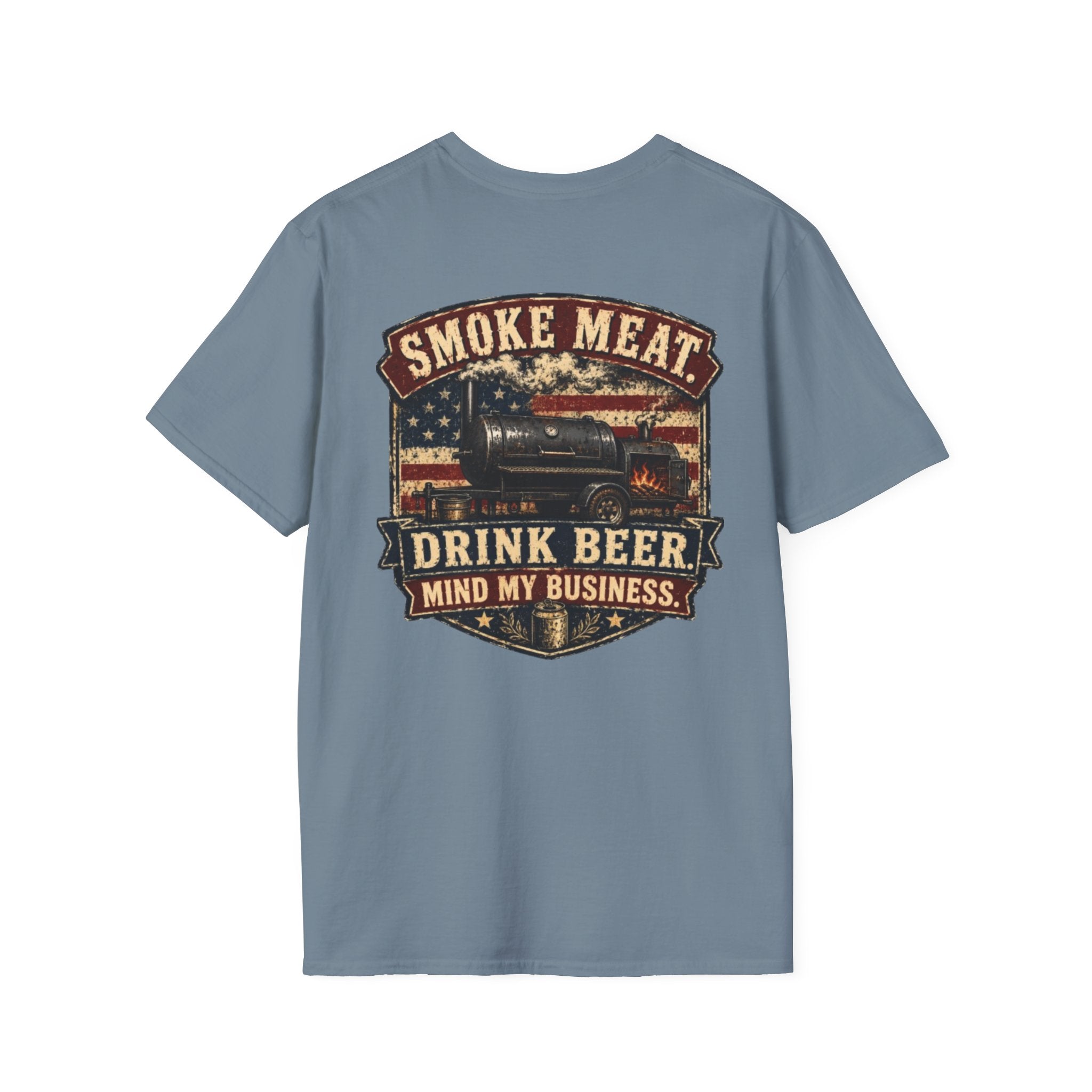 Trade Raised Logo T-Shirt — Vintage Farmer Sunrise Graphic Tee