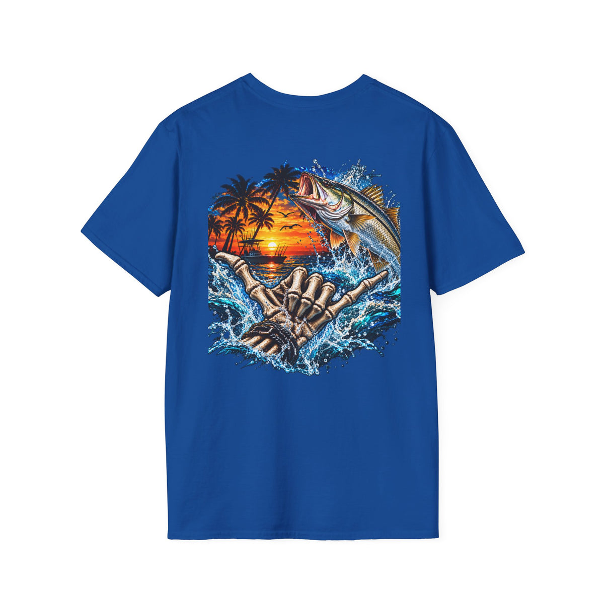 Fishing Sunset T-Shirt  Shoreline Angler Graphic Tee