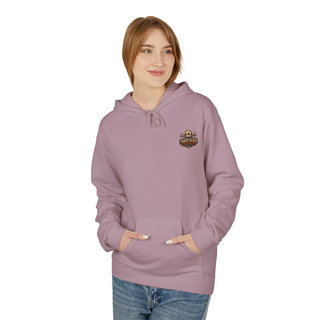 Somebody's Spoiled Blue Collar Wife Hoodie - Pink Retro Graphic Pullover