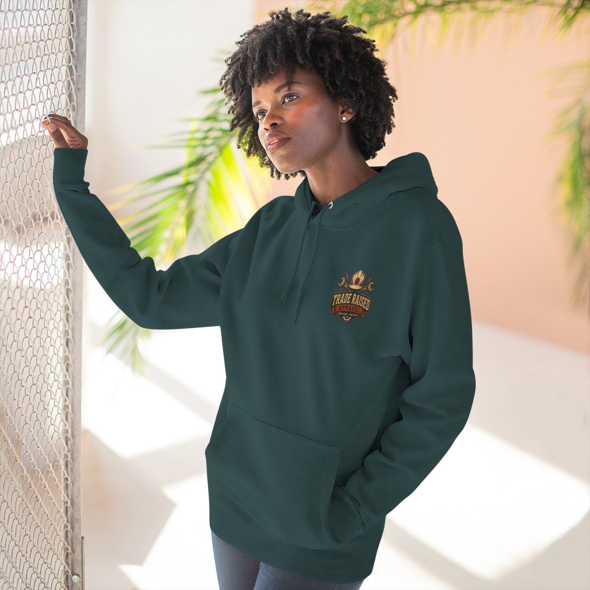 Blue Collar Degenerate Hoodie – 'Degenerate' Workwear Fleece Pullover