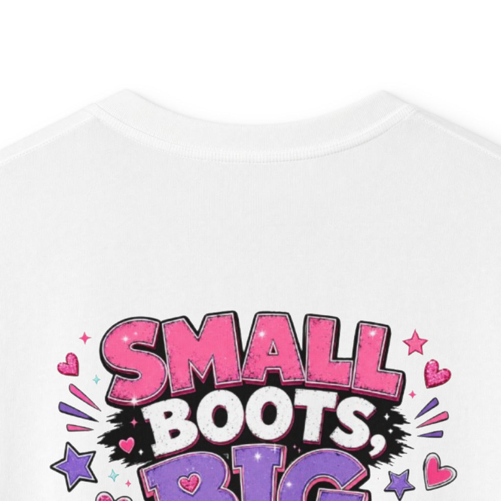 Kids T-Shirt — "Small Boots Big Attitude"