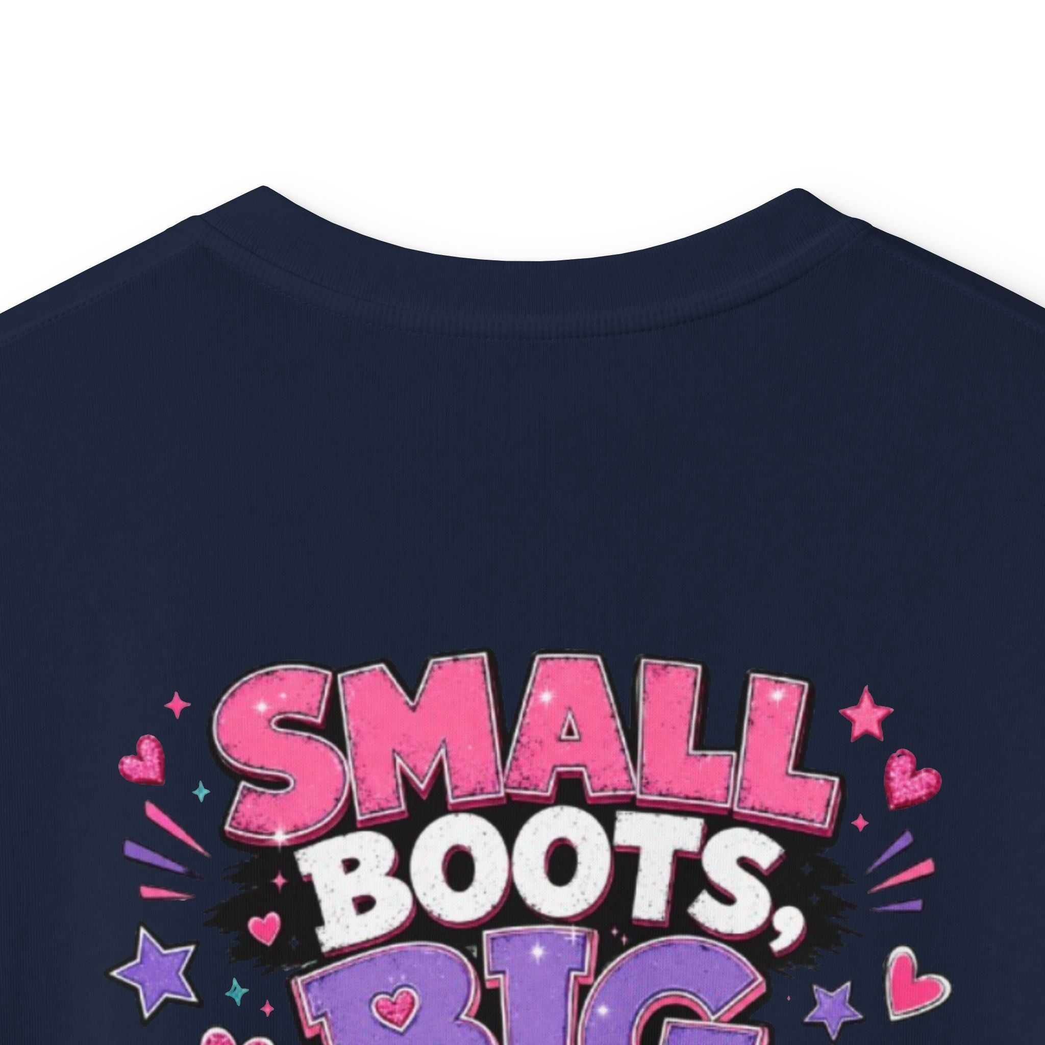 Kids T-Shirt — "Small Boots Big Attitude"
