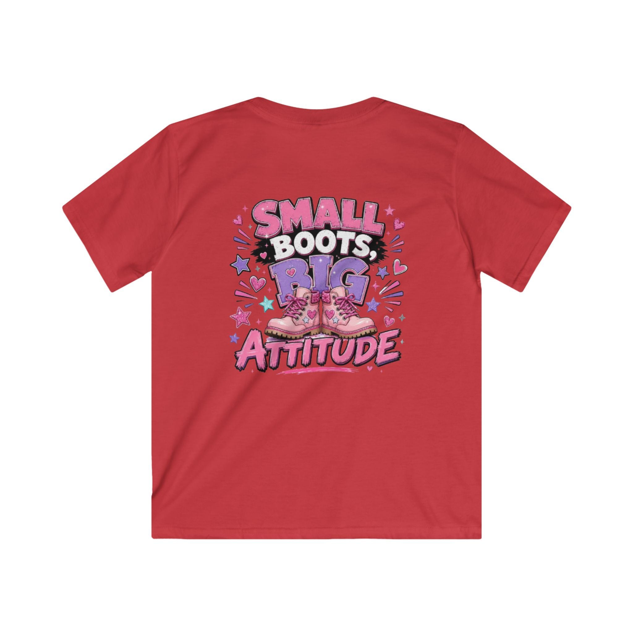 Kids T-Shirt — "Small Boots Big Attitude"