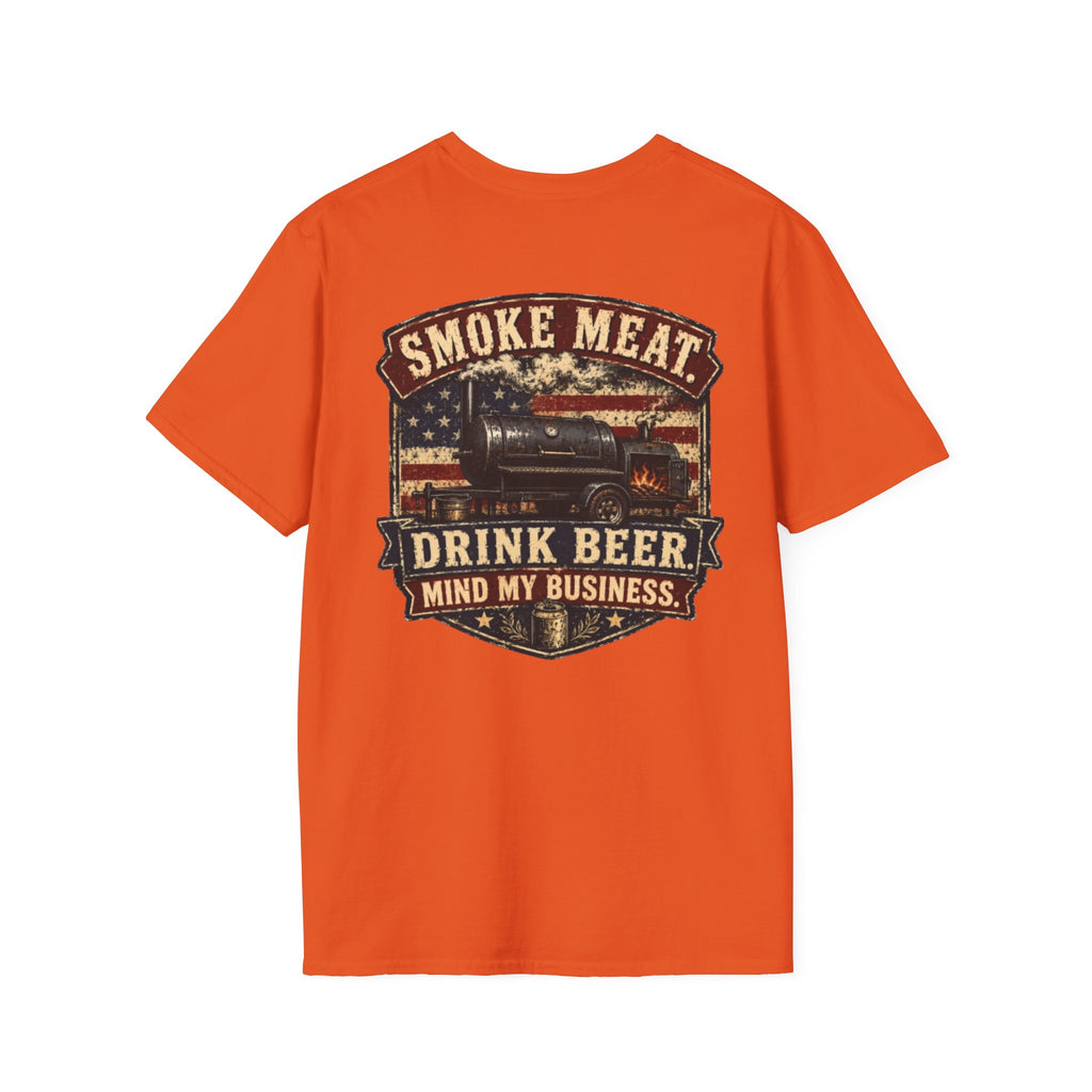 Trade Raised Logo T-Shirt — Vintage Farmer Sunrise Graphic Tee