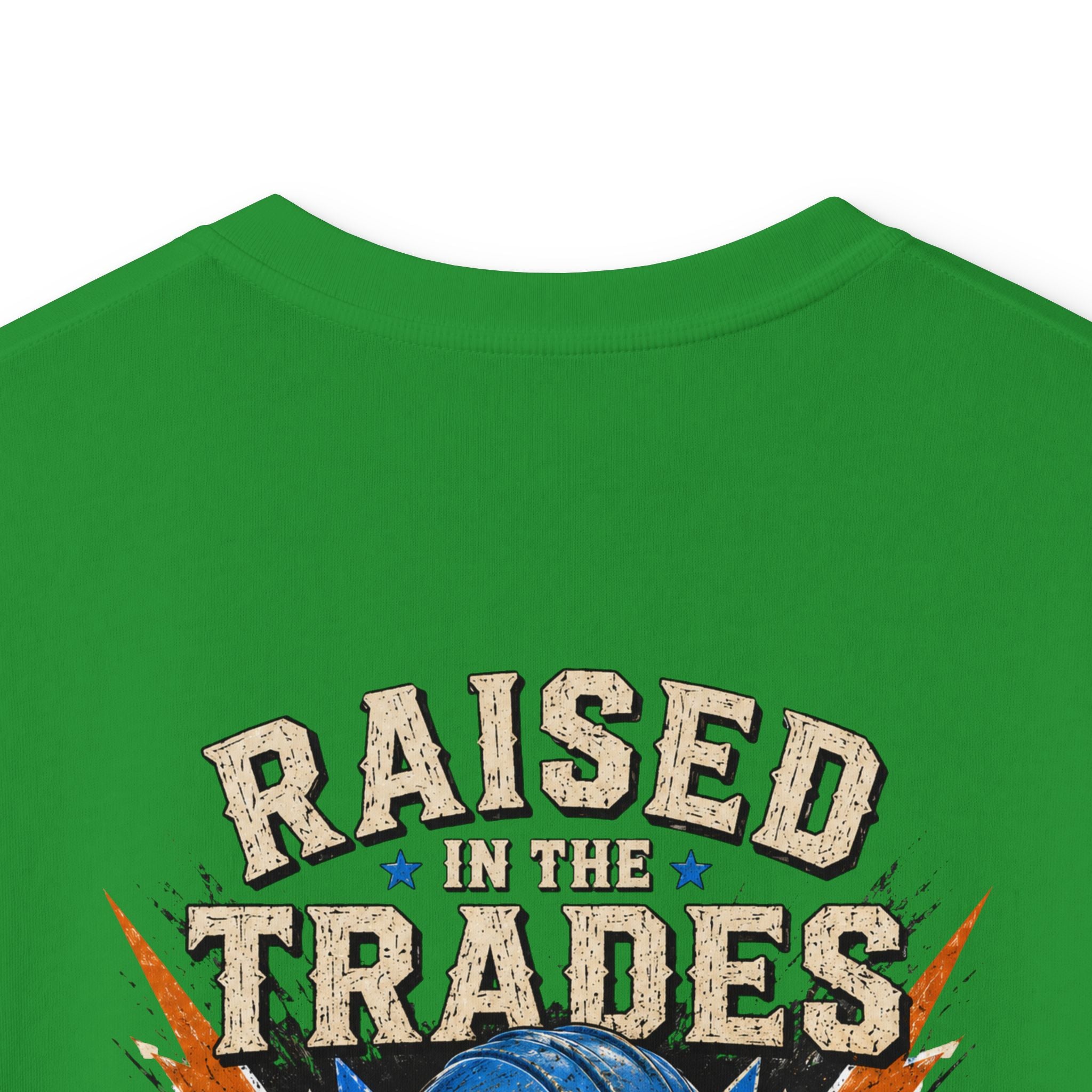 Kids T-Shirt - "Raised With Trades" Blue Collar Kid Graphic Tee