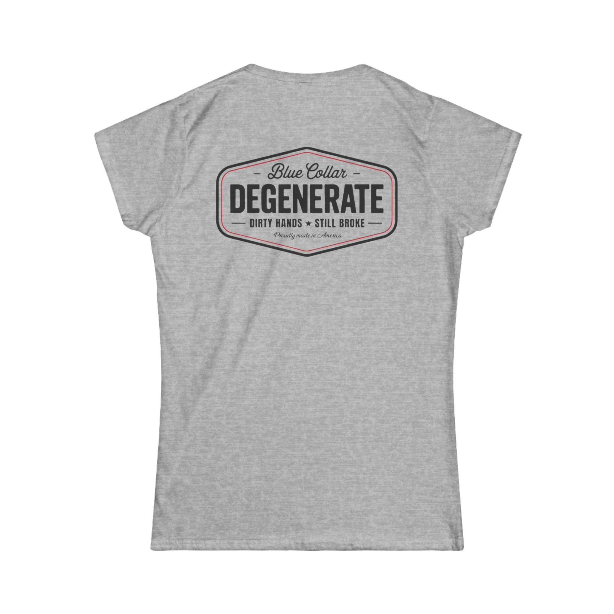 Women's Tee — 'Blue Collar Degenerate' Vintage Workwear Graphic