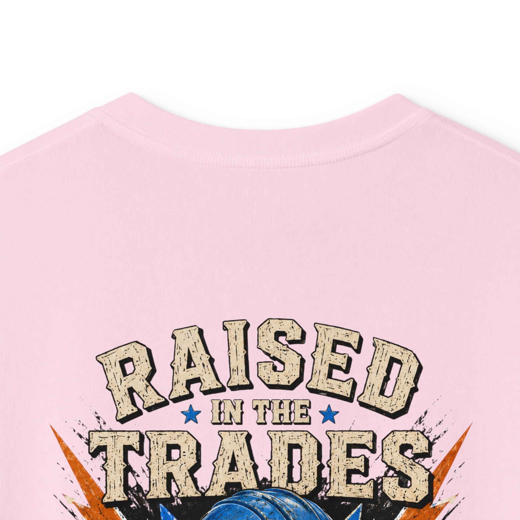 Kids T-Shirt - "Raised With Trades" Blue Collar Kid Graphic Tee