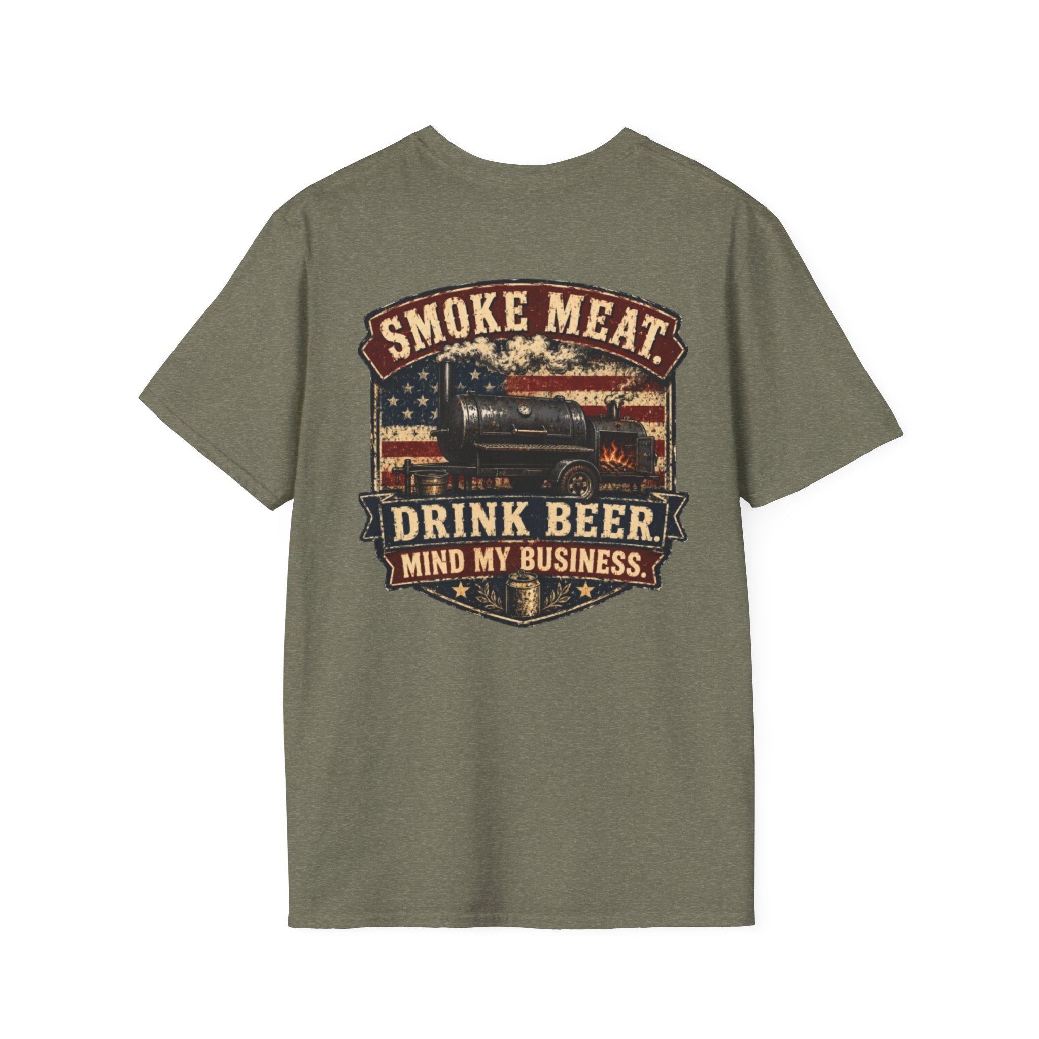 Trade Raised Logo T-Shirt — Vintage Farmer Sunrise Graphic Tee