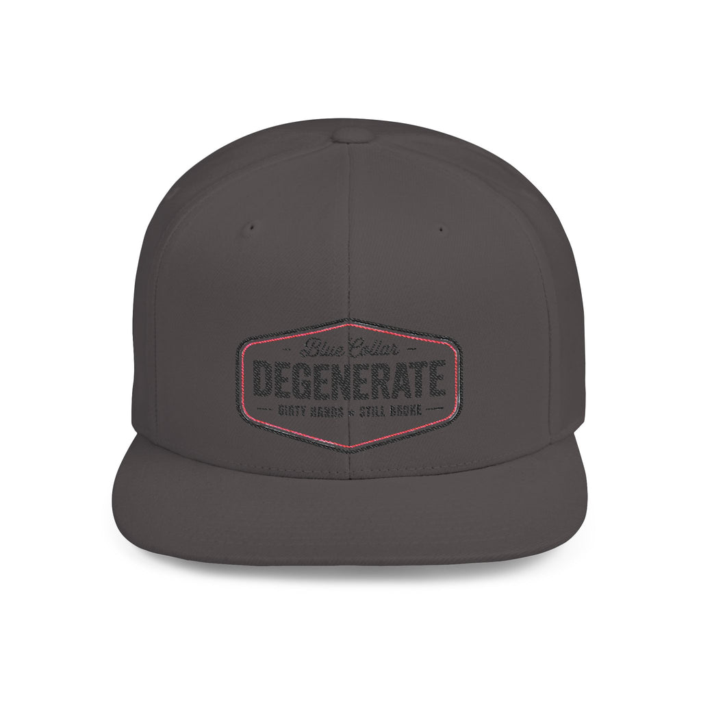 Snapback Hat — "Degenerate" Embroidered