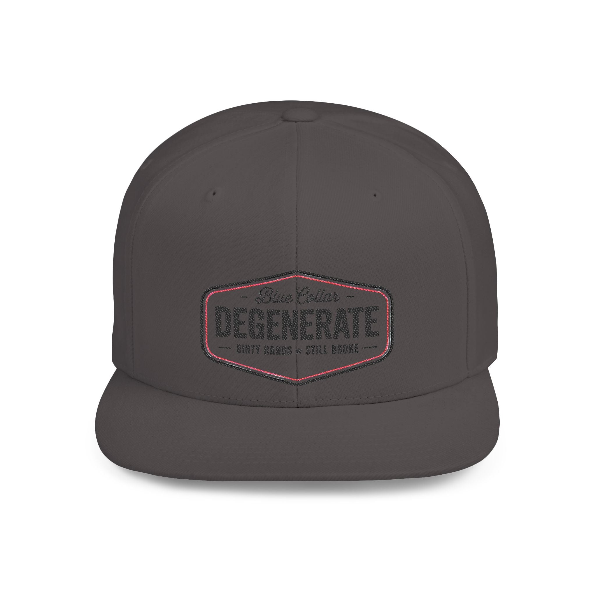 Snapback Hat — "Degenerate" Embroidered