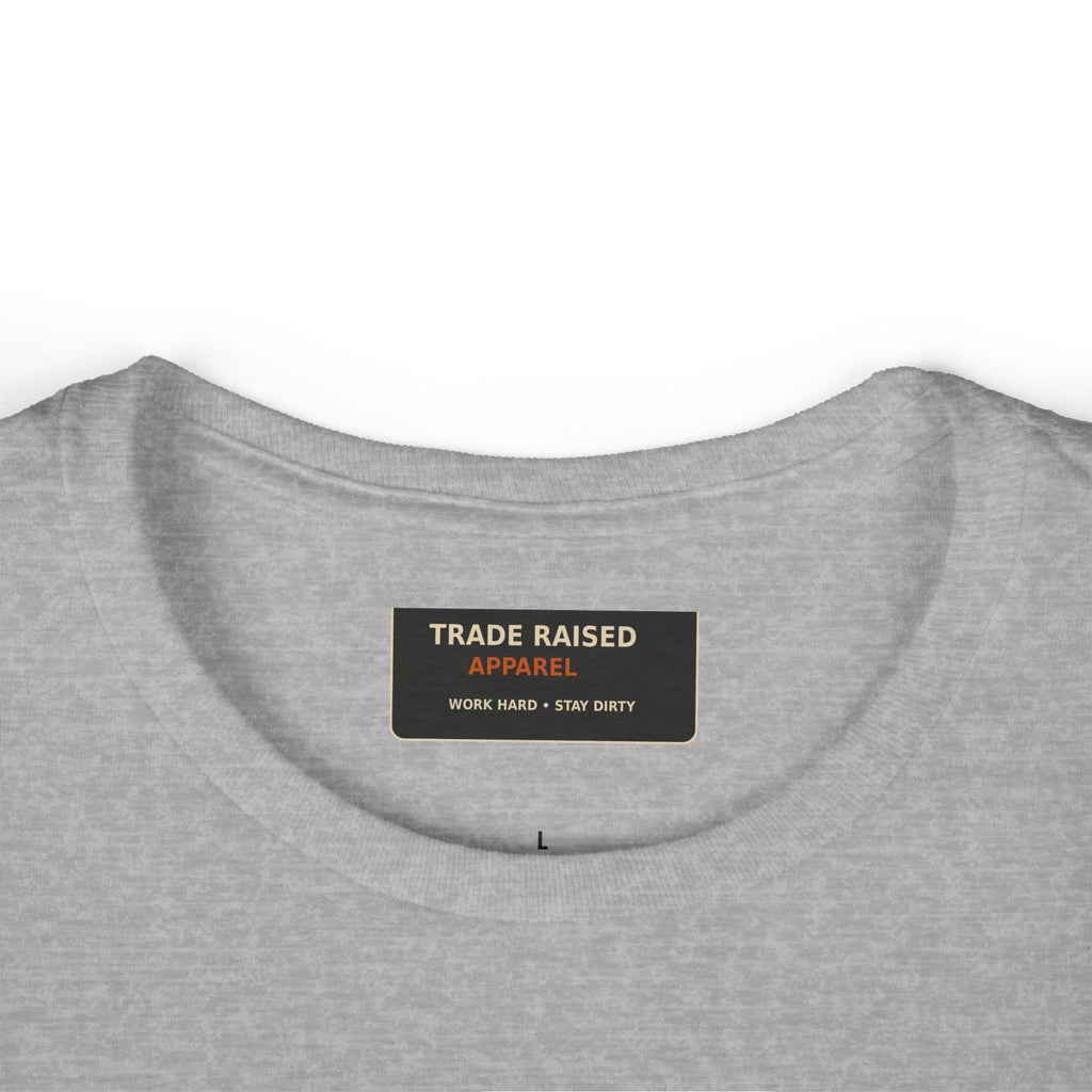 Blue Collar Wife Tee — Leopard Plaque Graphic Women's T‑Shirt