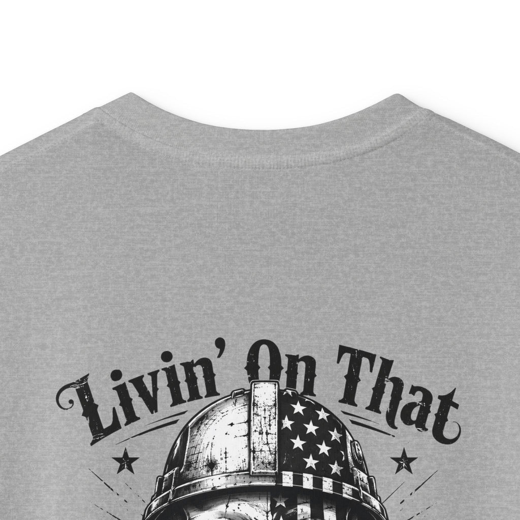 Kids Tee — "Livin' On That Blue Collar Dollar" Skull Workwear Graphic