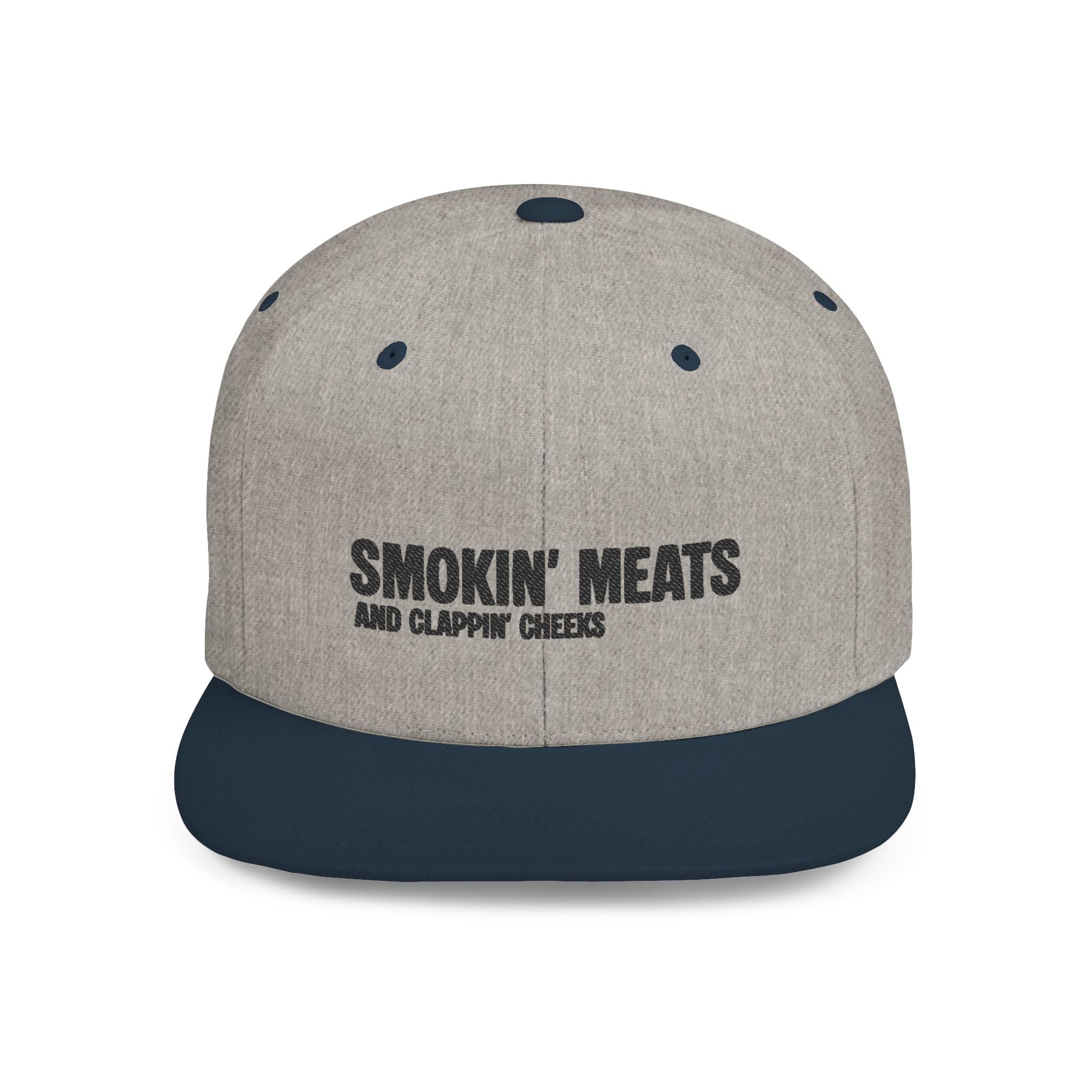 Snapback Hat — "Smokin' Meats and Clappin' Cheeks" BBQ Grill Cap