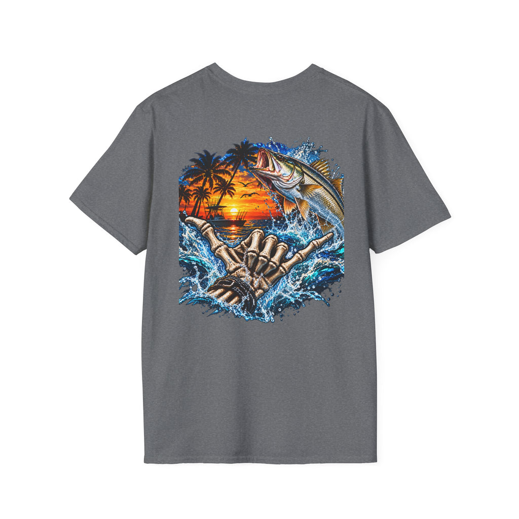 Fishing Sunset T-Shirt  Shoreline Angler Graphic Tee