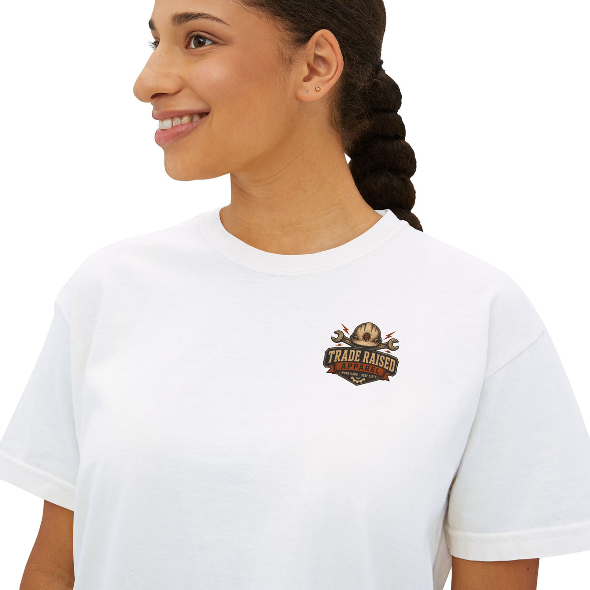 Somebody's Spoiled Blue Collar Wife Boxy Tee