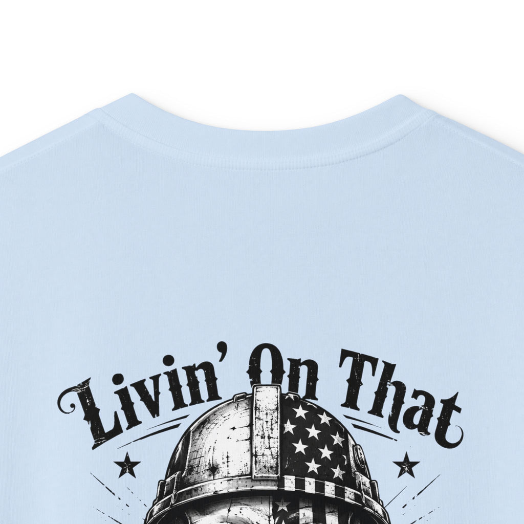 Kids Tee — "Livin' On That Blue Collar Dollar" Vintage Skull Workwear Shirt