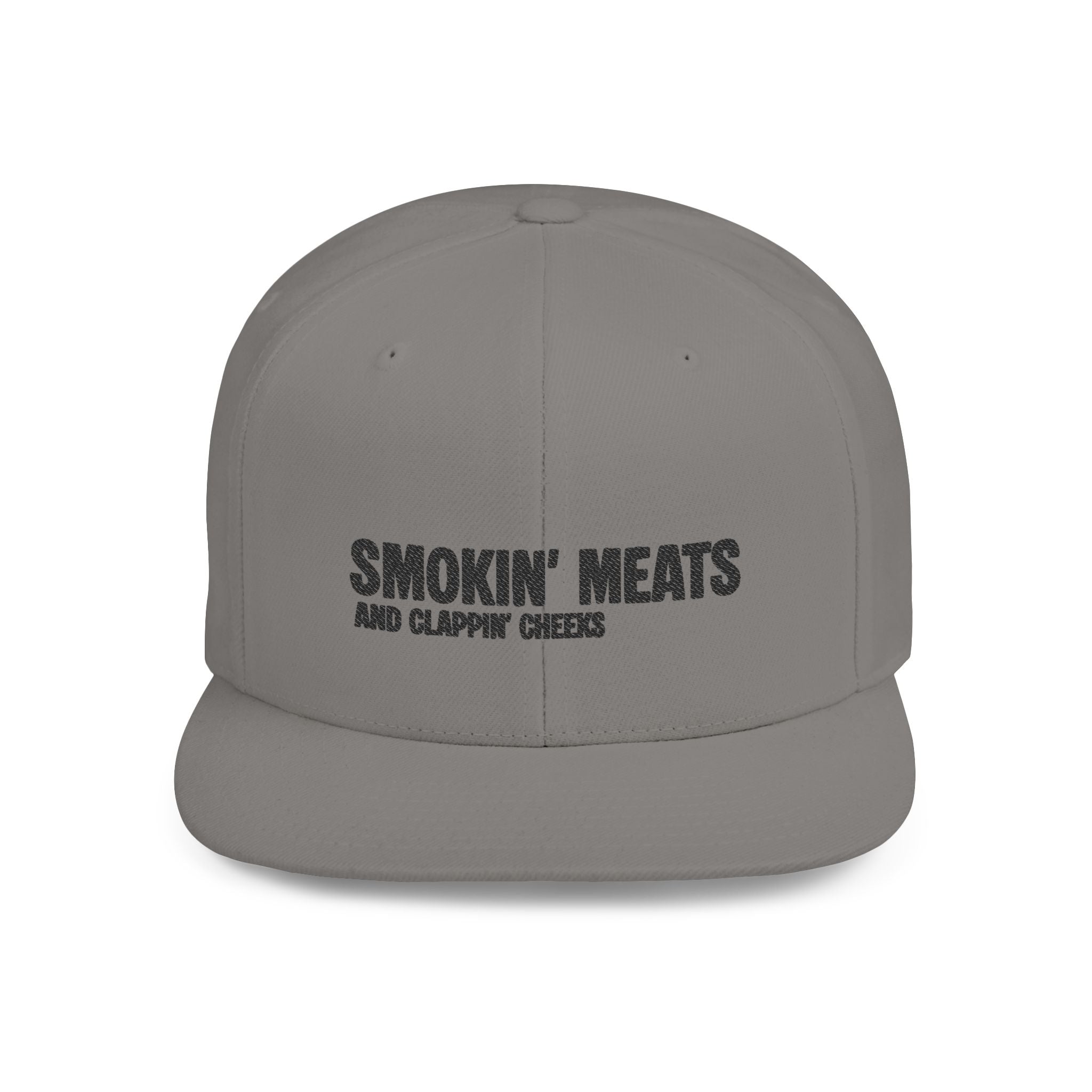 Snapback Hat — "Smokin' Meats and Clappin' Cheeks" BBQ Grill Cap