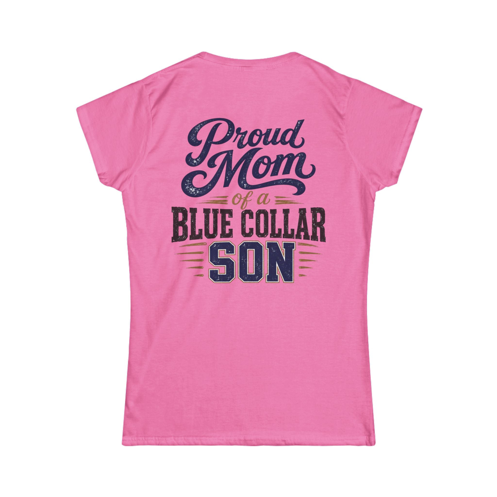 Proud Mom of a Blue Collar Son Tee — Women's Crewneck Shirt