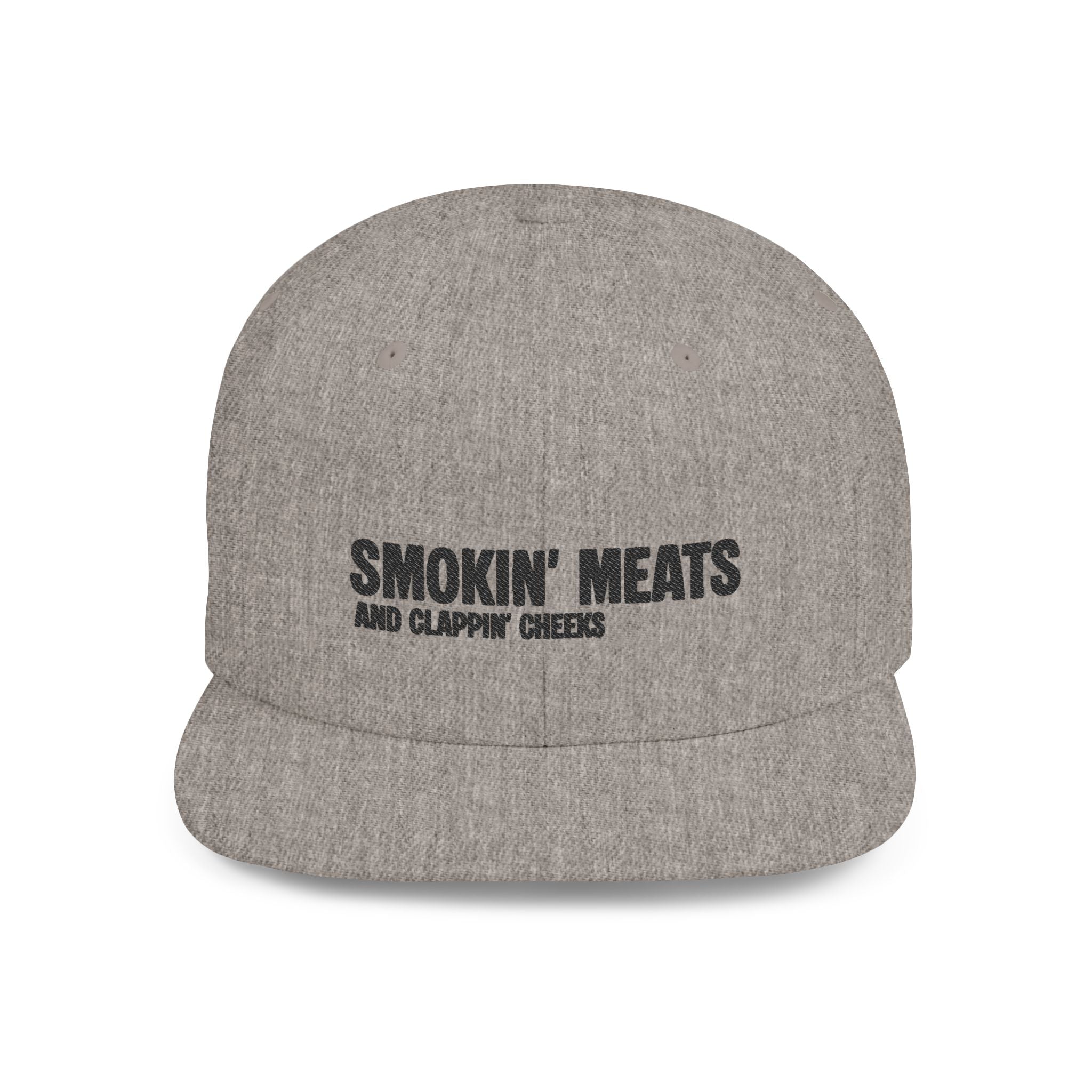 Snapback Hat — "Smokin' Meats and Clappin' Cheeks" BBQ Grill Cap
