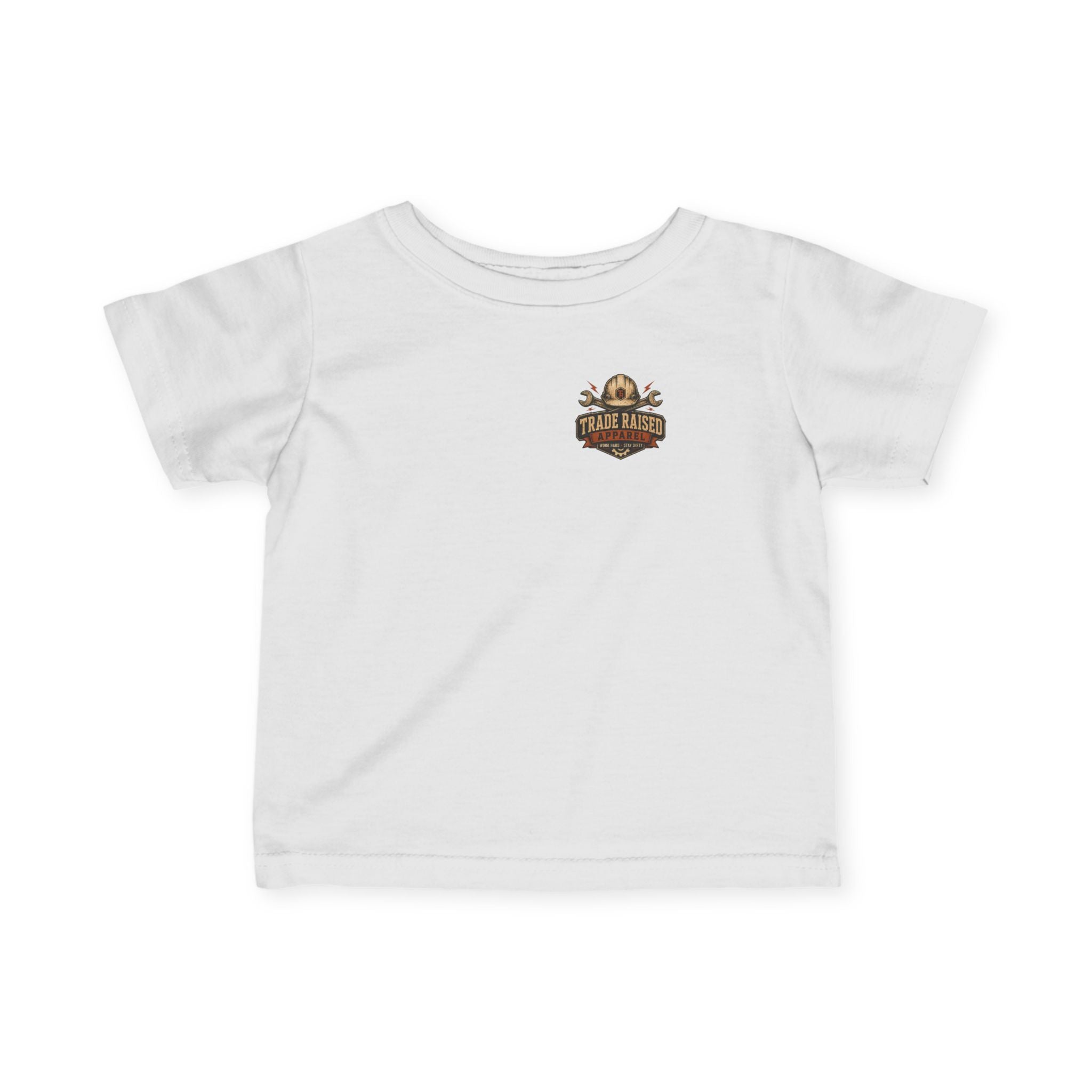 Infant Tee — "Feral & Free" Patriotic Raccoon Baby Shirt