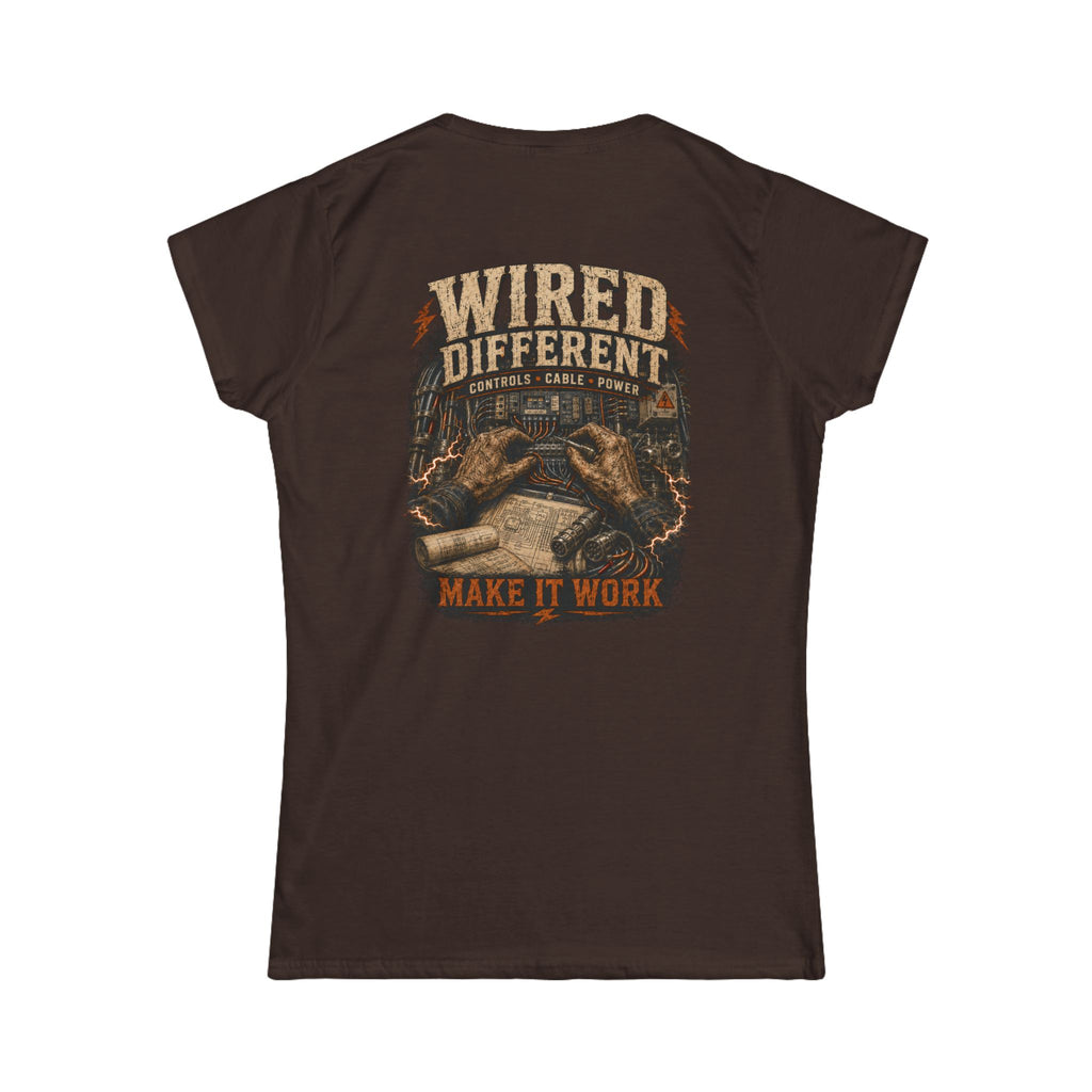 Wired Different Tee — 'Wired Different Make It Work' Graphic Women's T-Shirt