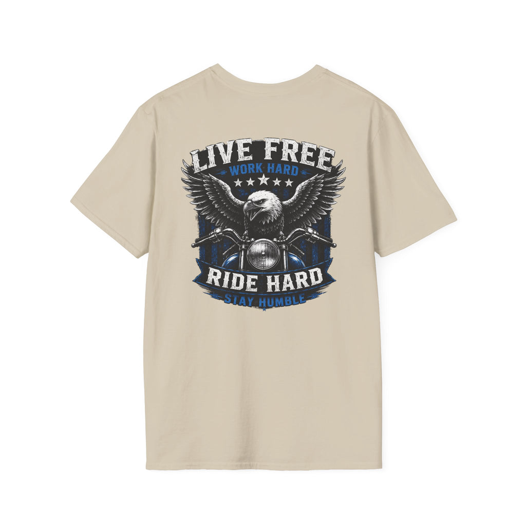 Trade Raised Ride T-Shirt — Vintage Hunting Camp Logo Tee