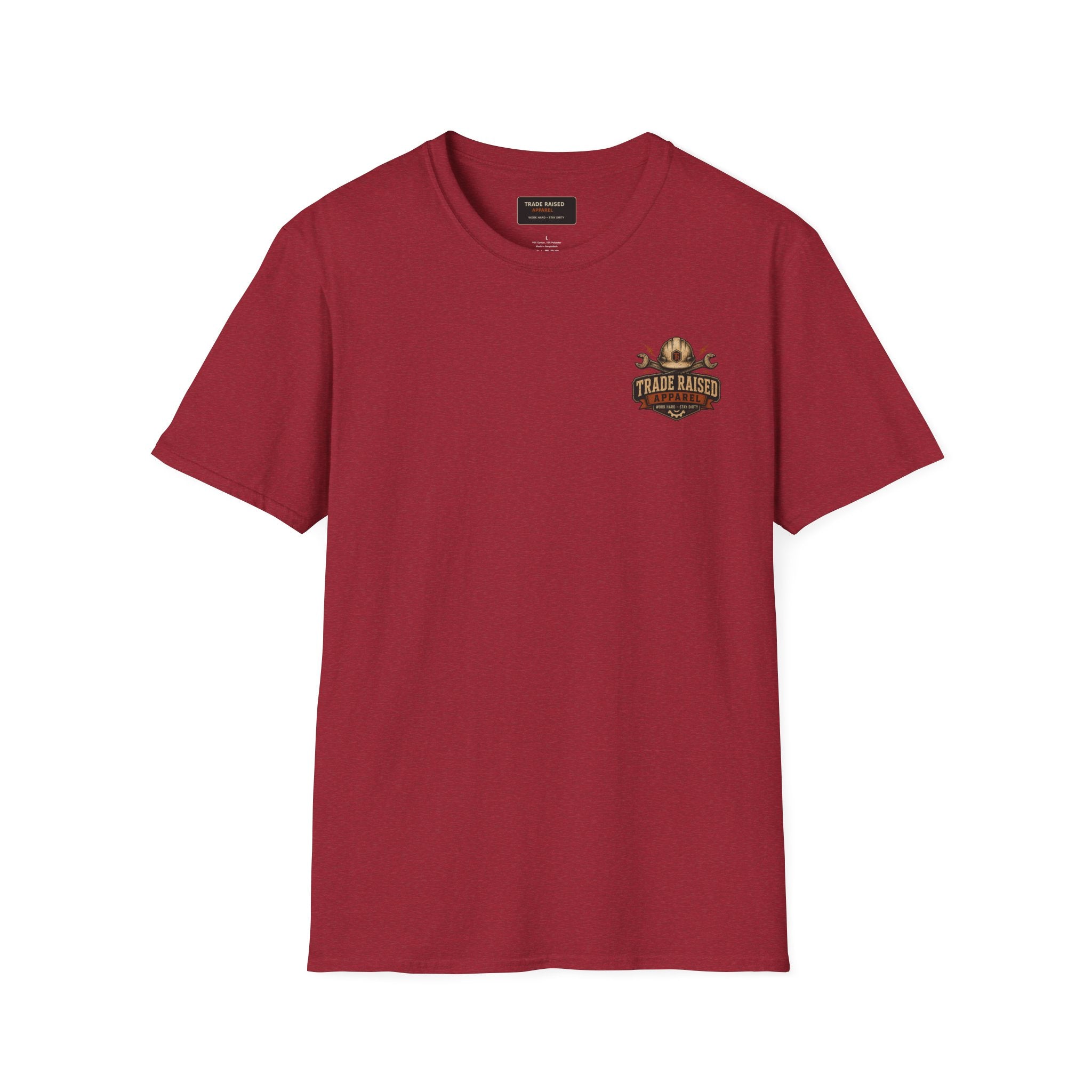 T-Shirt — 'Trade Raised' Coffee Badge Graphic