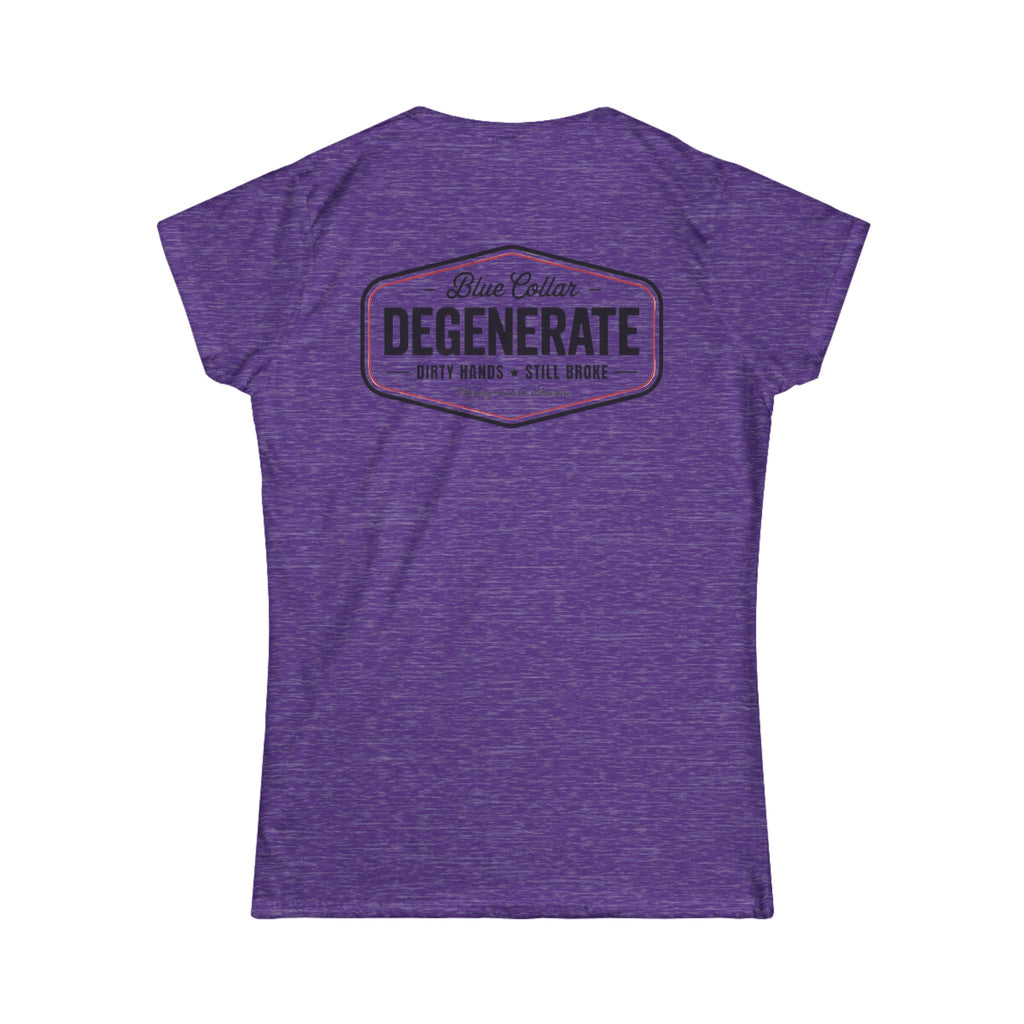 Women's Tee — 'Blue Collar Degenerate' Vintage Workwear Graphic