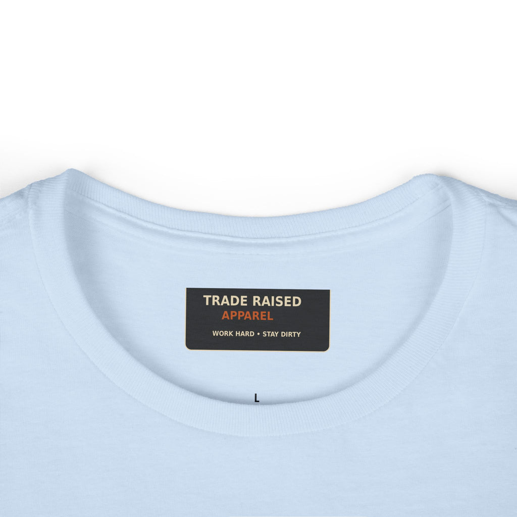 Blue Collar Wife Tee — Leopard Plaque Graphic Women's T‑Shirt