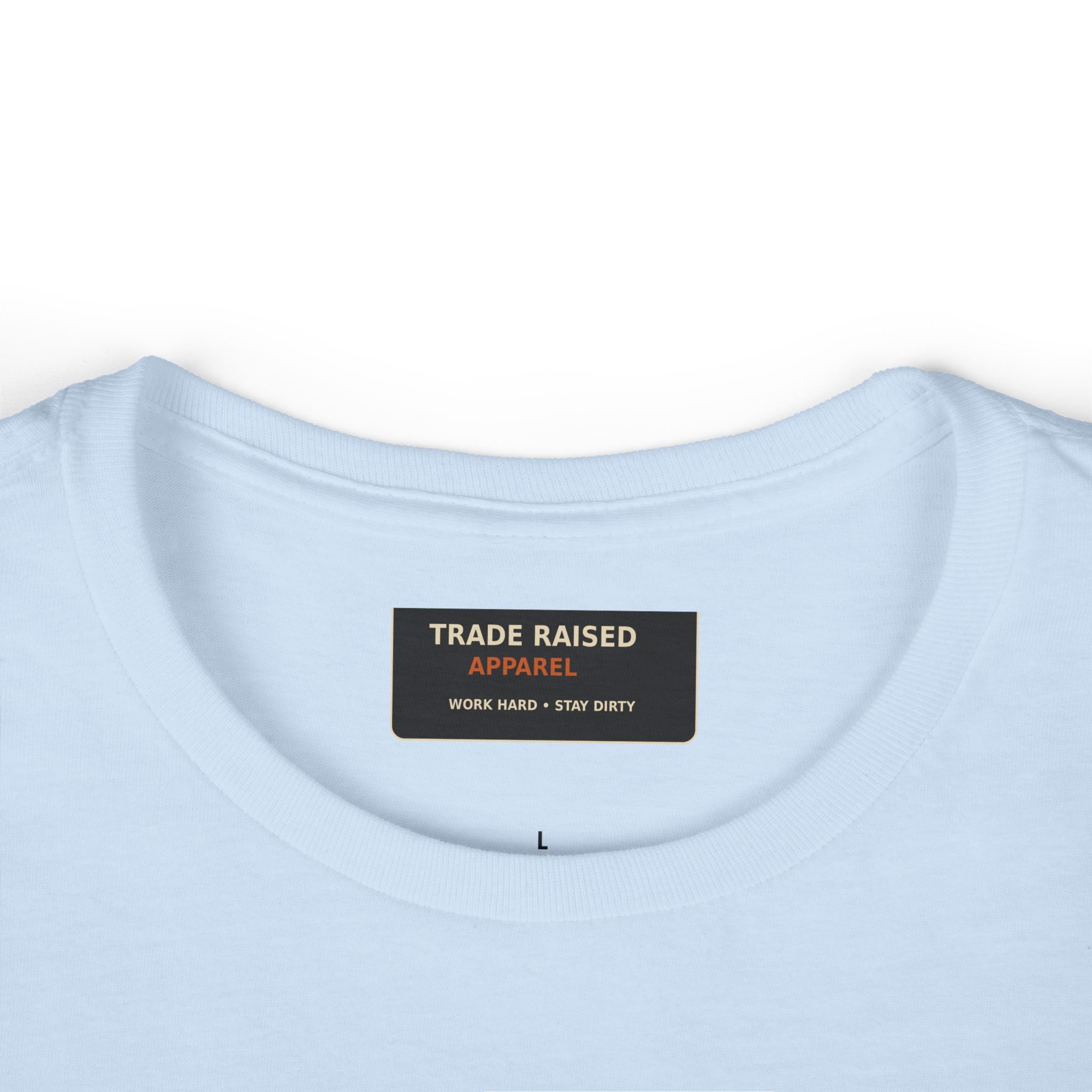 Blue Collar Wife Tee — Leopard Plaque Graphic Women's T‑Shirt