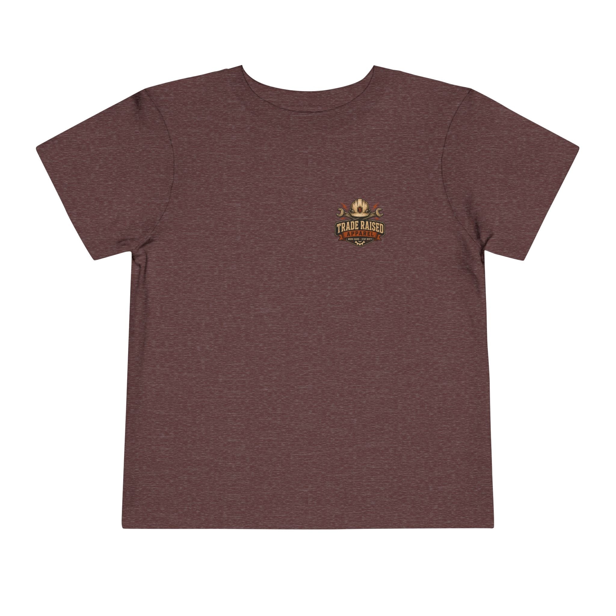 Toddler Tee — "Small Boots Big Jobs" Construction Graphic Shirt