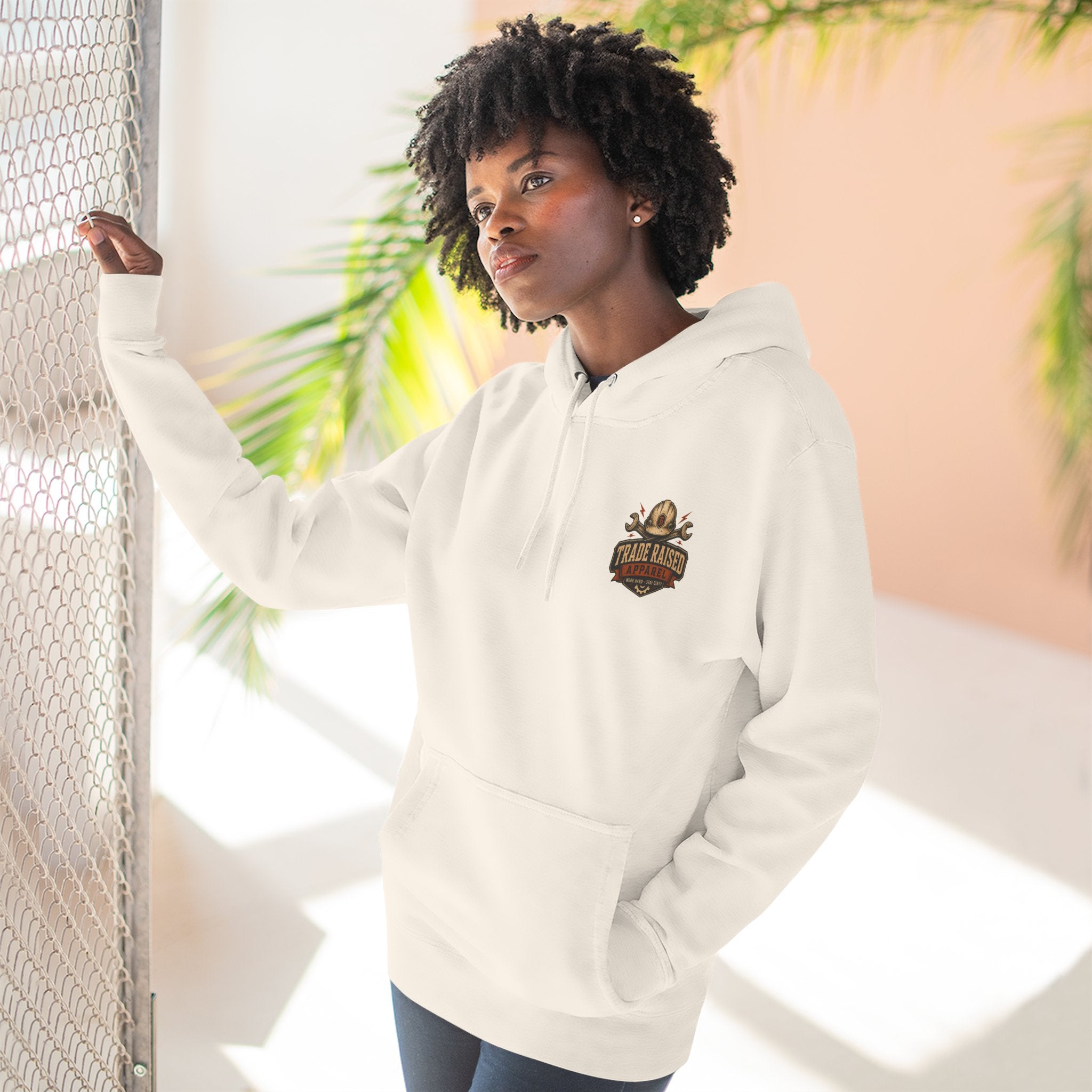 Blue Collar Degenerate Hoodie – 'Degenerate' Workwear Fleece Pullover