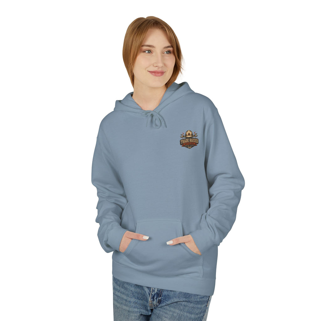 Somebody's Spoiled Blue Collar Wife Hoodie - Pink Retro Graphic Pullover