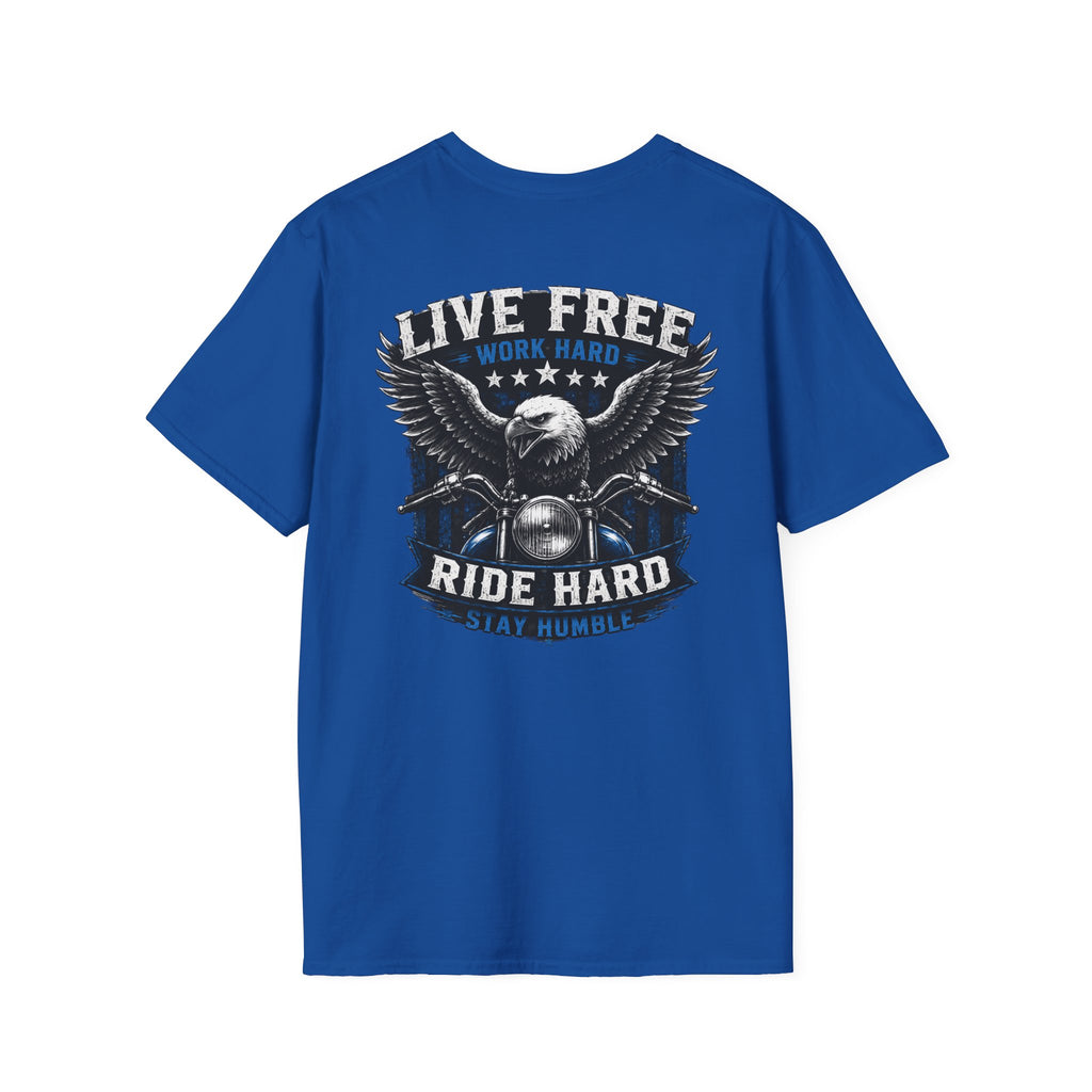 Trade Raised Ride T-Shirt — Vintage Hunting Camp Logo Tee