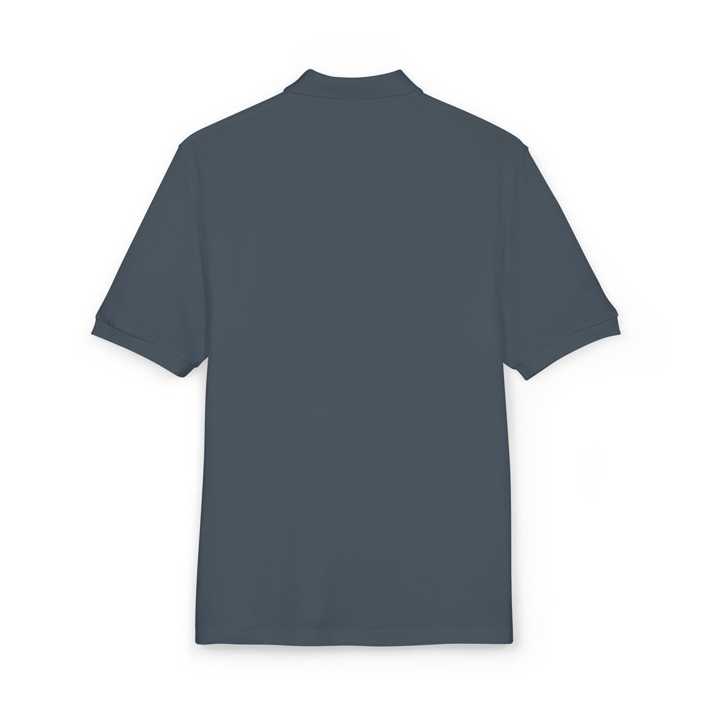 Embroidered Blue Collar Degenerate Polo Shirt