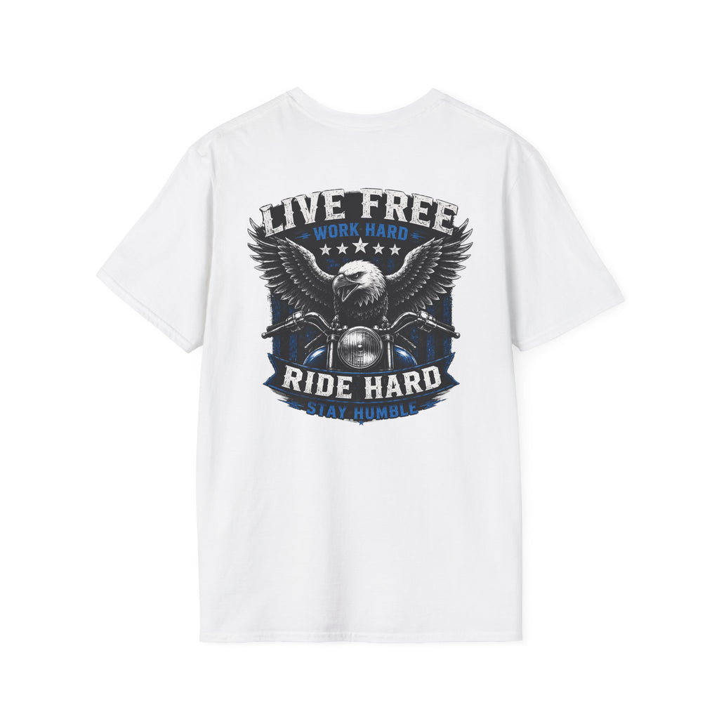 Trade Raised Ride T-Shirt — Vintage Hunting Camp Logo Tee