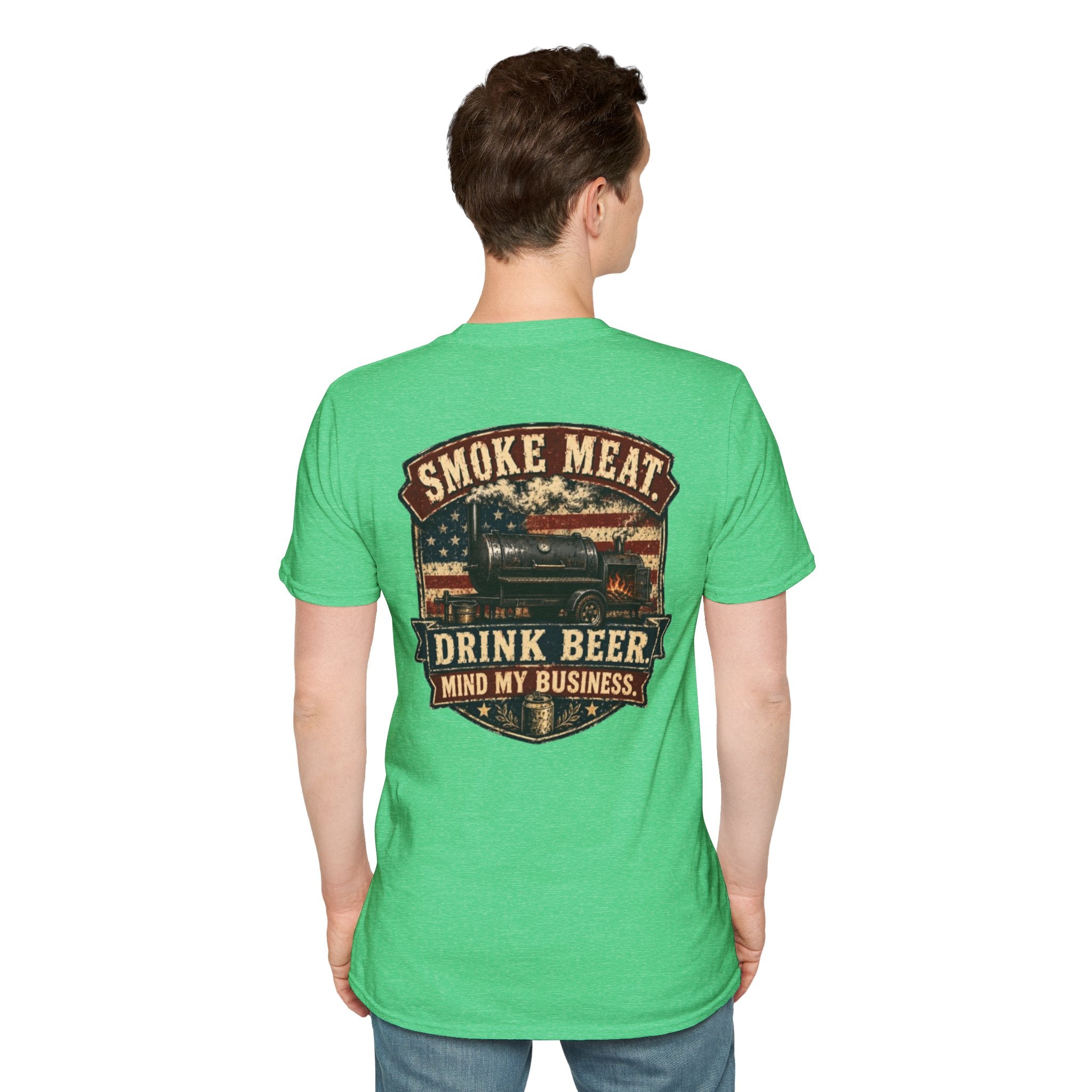 Trade Raised Logo T-Shirt — Vintage Farmer Sunrise Graphic Tee