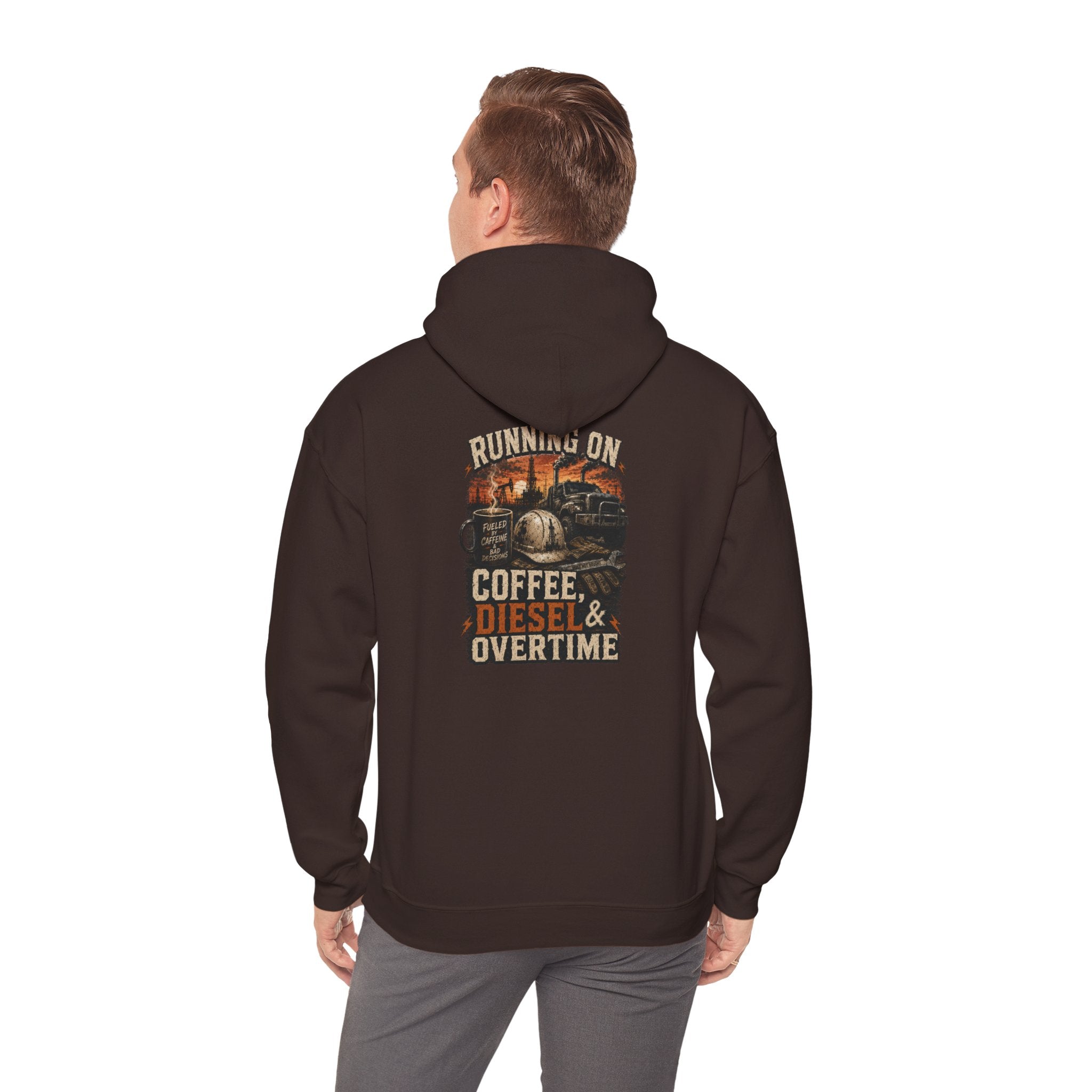 Coffee Diesel Overtime Hoodie