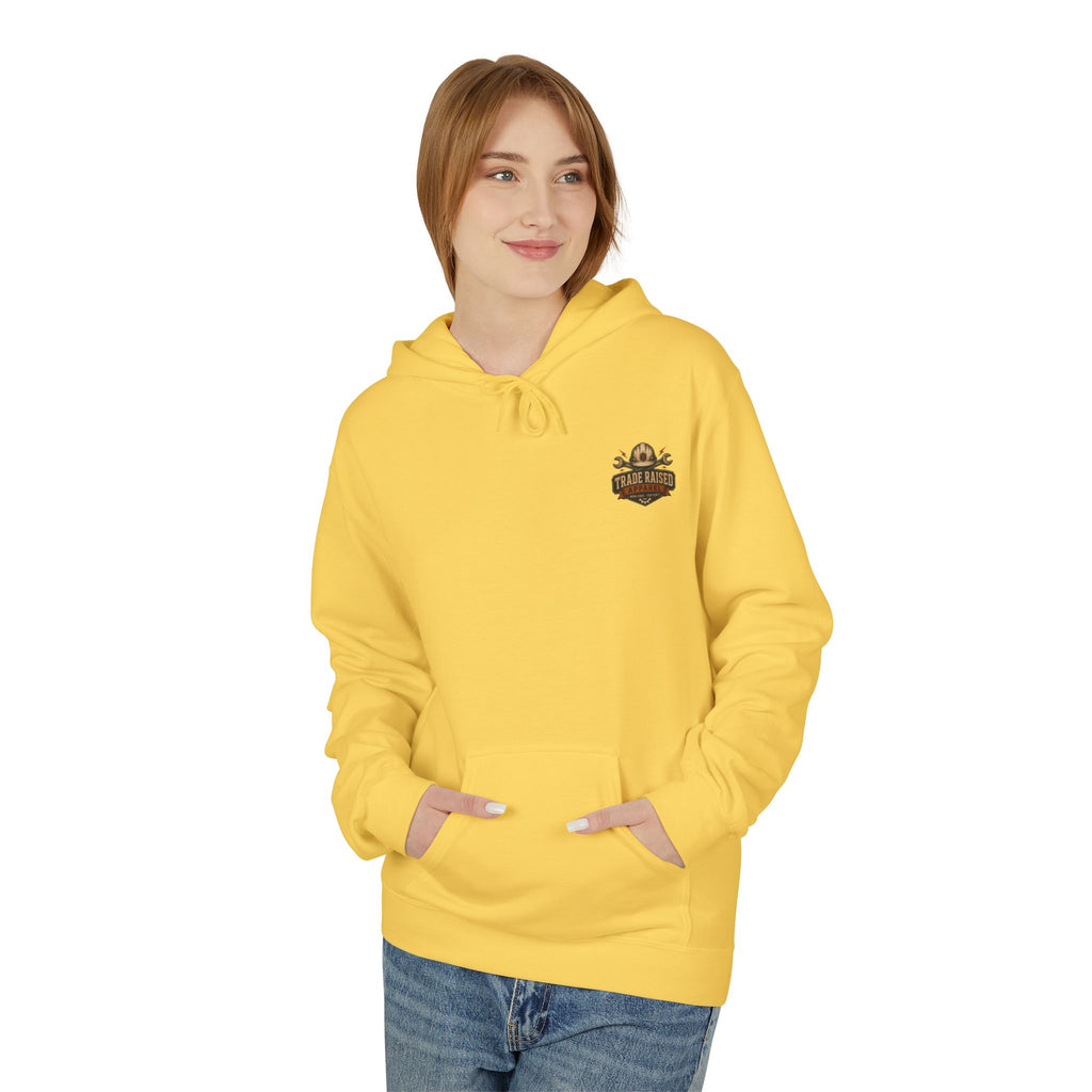 Somebody's Spoiled Blue Collar Wife Hoodie - Pink Retro Graphic Pullover