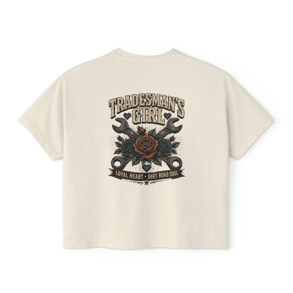 Tradesman's Girl Boxy Tee — Women's Workwear Graphic T‑Shirt