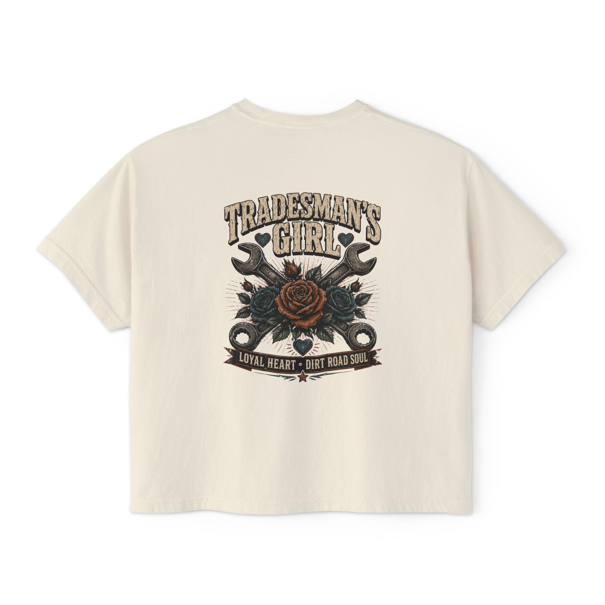 Tradesman's Girl Boxy Tee — Women's Workwear Graphic T‑Shirt