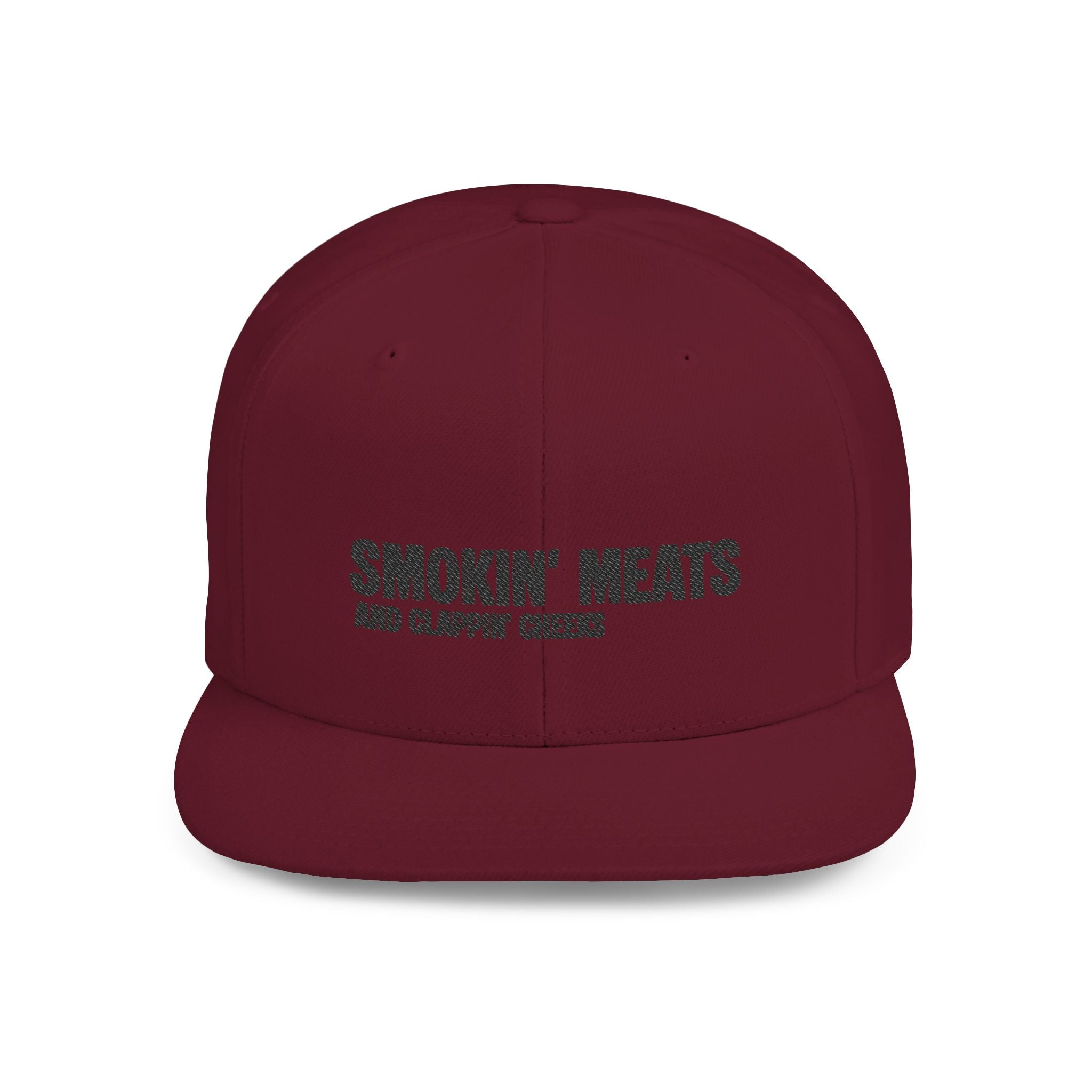 Snapback Hat — "Smokin' Meats and Clappin' Cheeks" BBQ Grill Cap