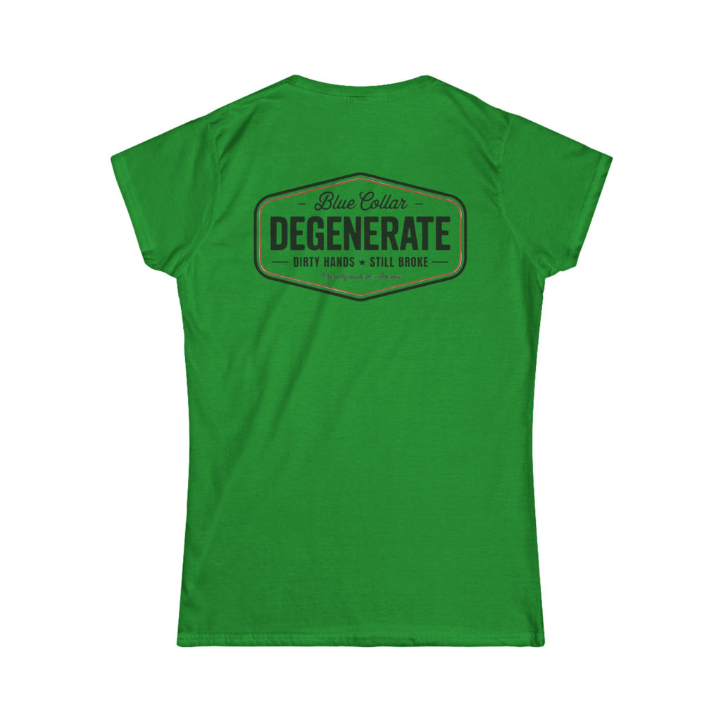 Women's Tee — 'Blue Collar Degenerate' Vintage Workwear Graphic