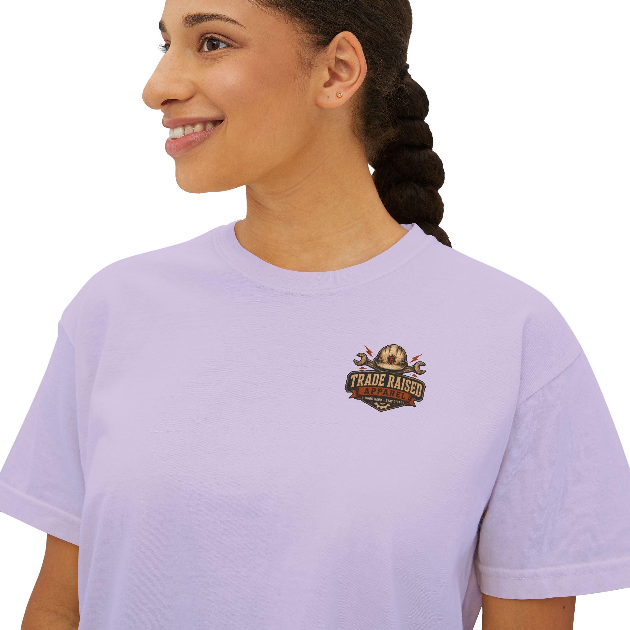 Somebody's Spoiled Blue Collar Wife Boxy Tee
