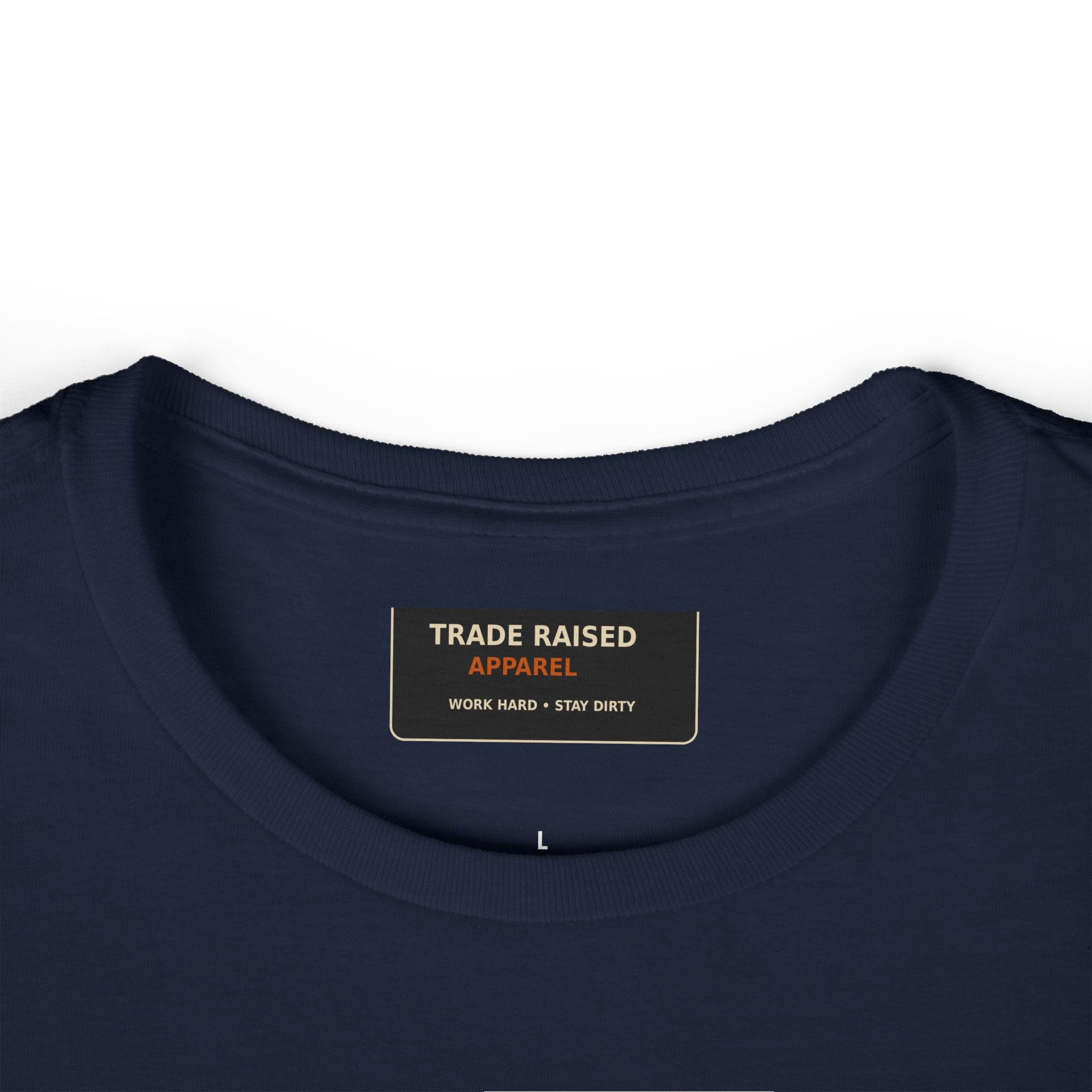Blue Collar Wife Tee — Leopard Plaque Graphic Women's T‑Shirt